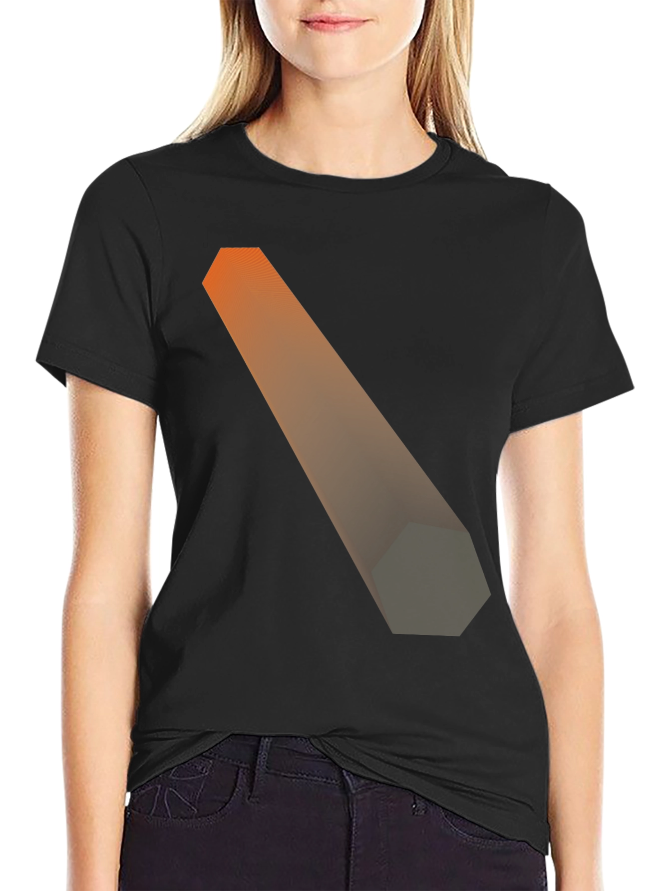 Abstract Geometric Gradient T-Shirt