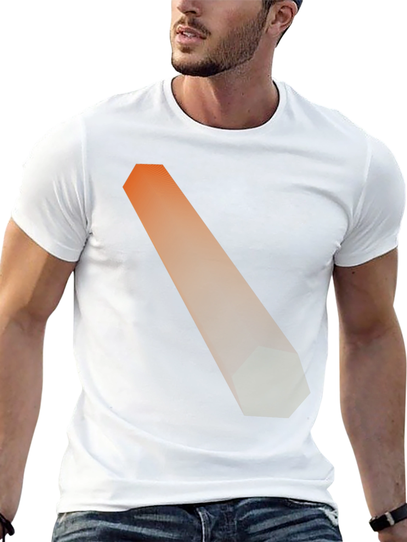 Abstract Geometric Gradient T-Shirt