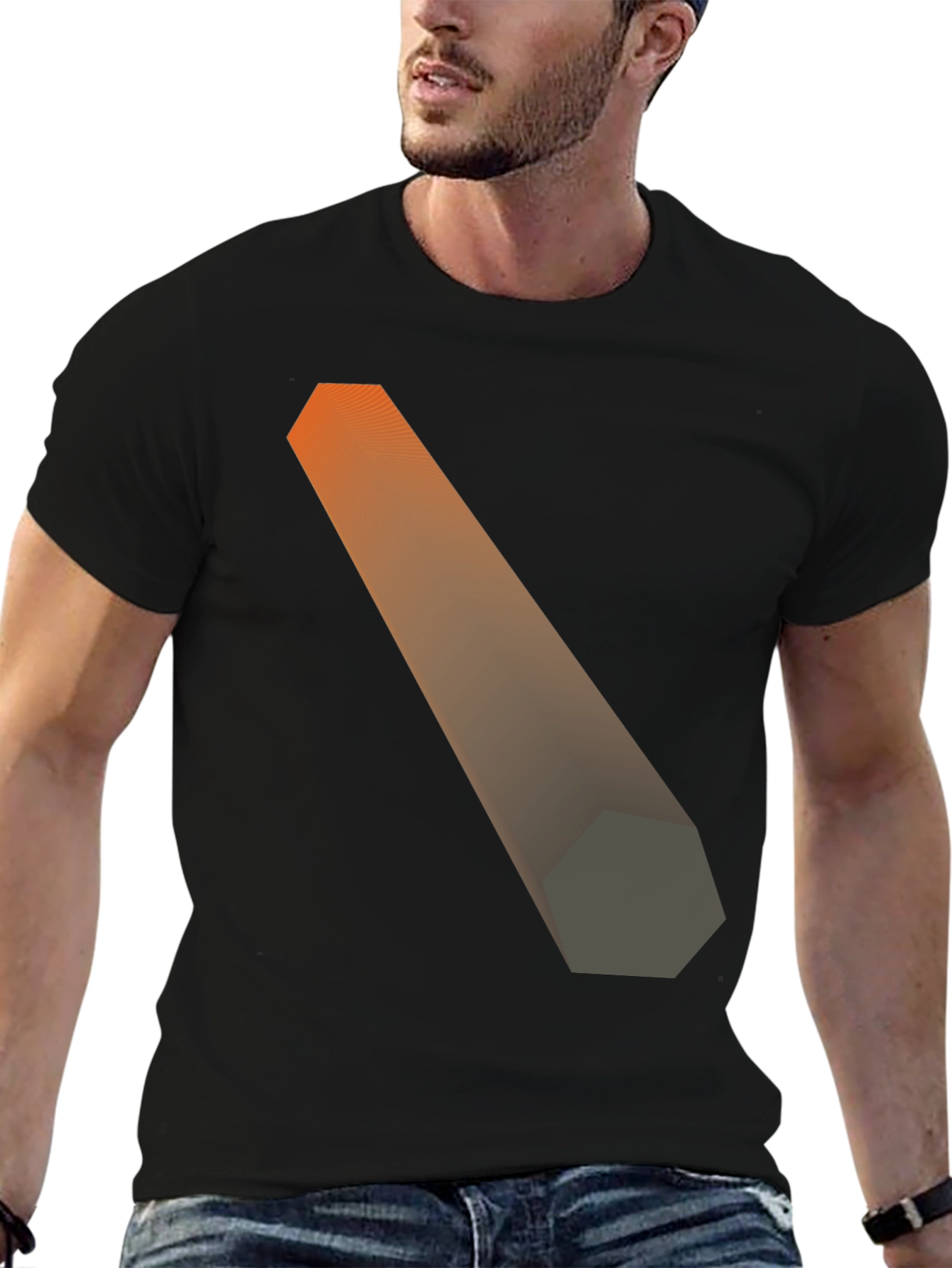 Abstract Geometric Gradient T-Shirt