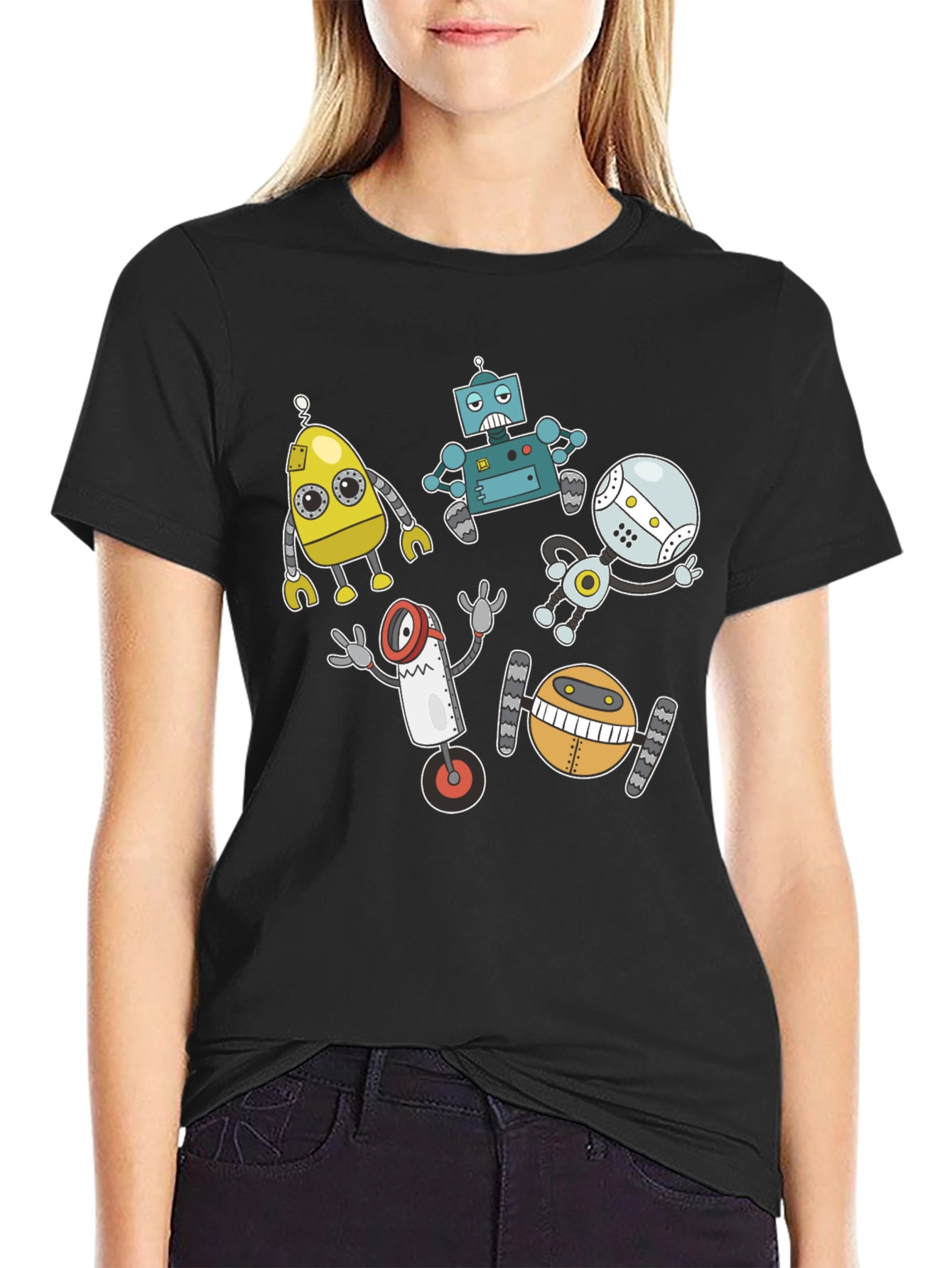 Robots Graphic T-Shirt - Fun & Unique Design