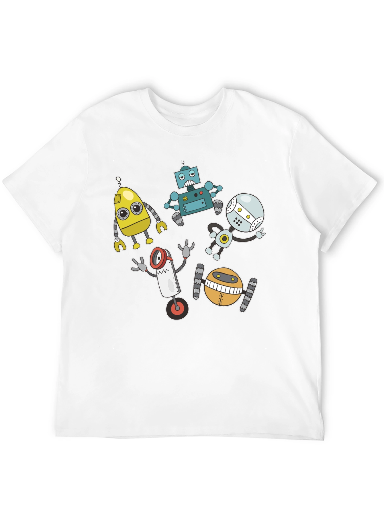 Robots Graphic T-Shirt - Fun & Unique Design