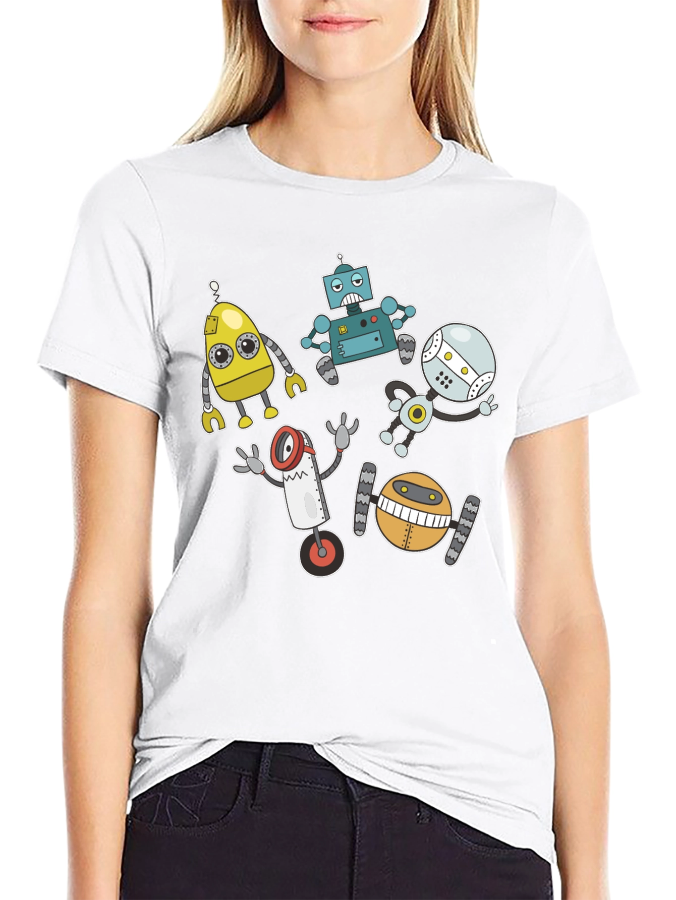 Robots Graphic T-Shirt - Fun & Unique Design