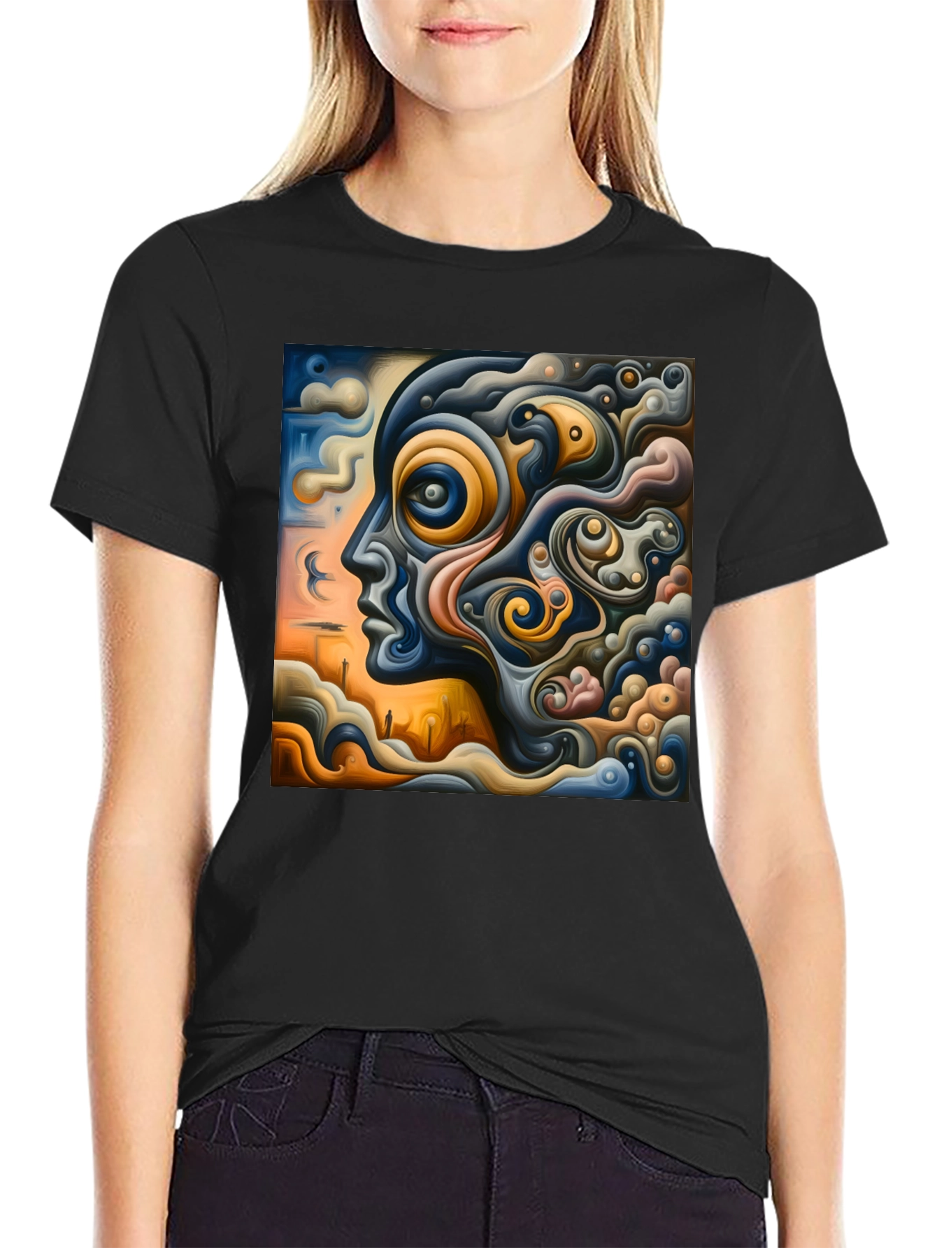 Abstract Mindscape Graphic Tee - Unique Art T-Shirt