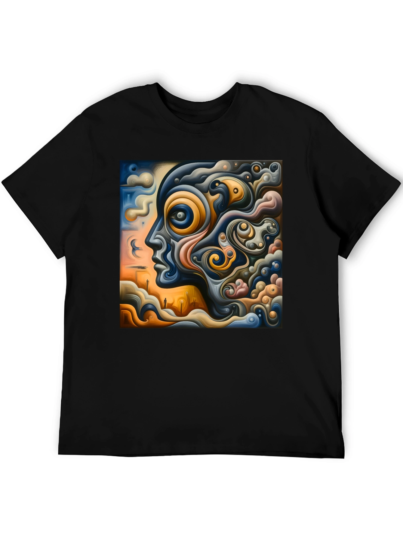 Abstract Mindscape Graphic Tee - Unique Art T-Shirt
