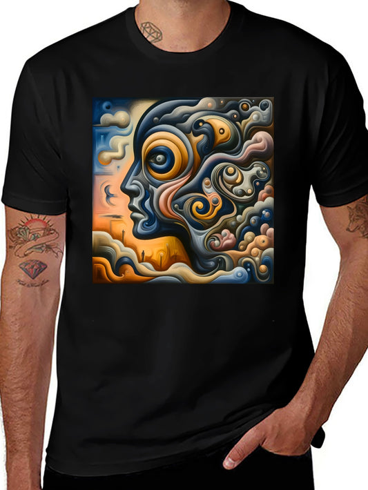 Abstract Mindscape Graphic Tee - Unique Art T-Shirt