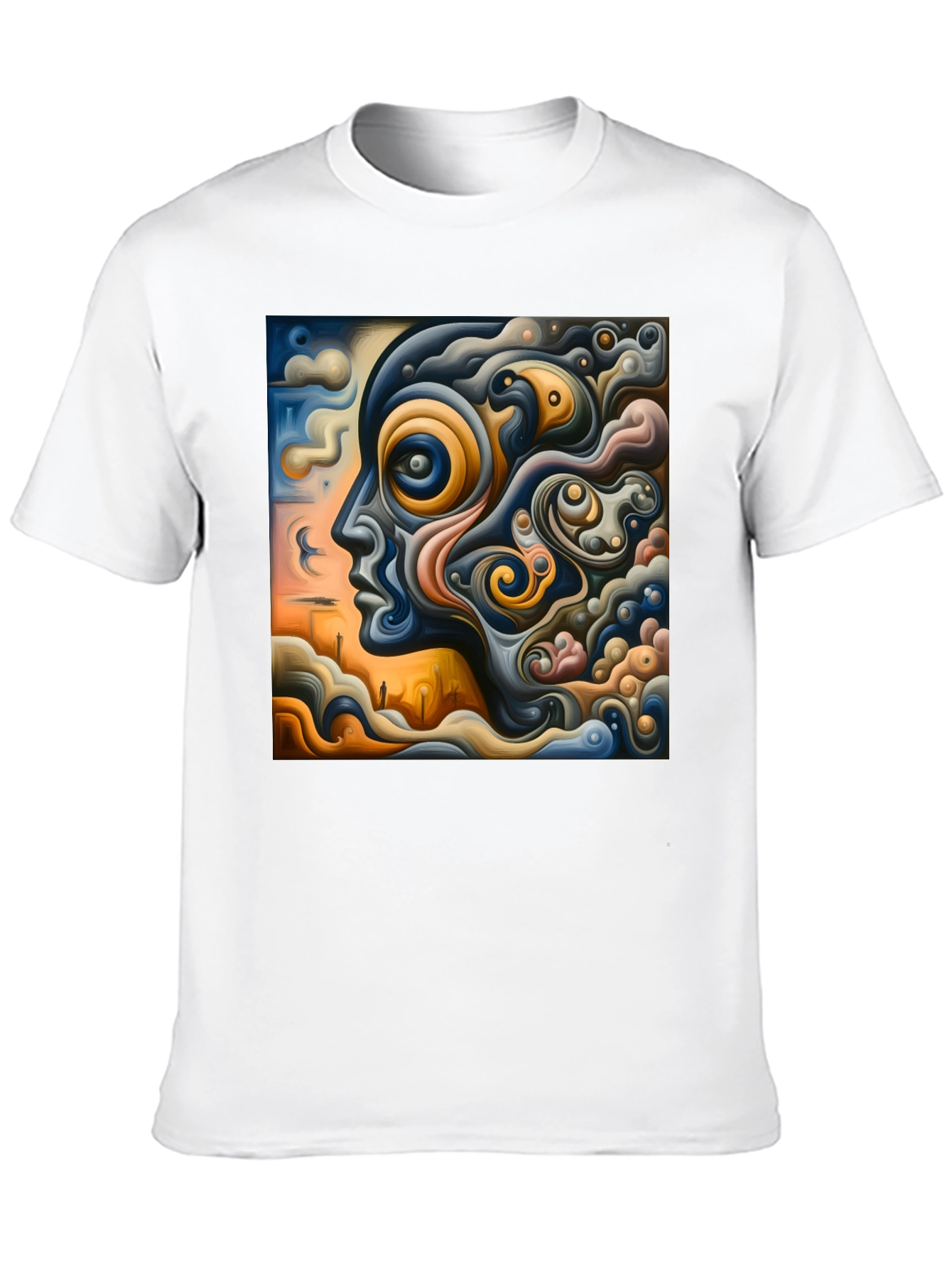 Abstract Mindscape Graphic Tee - Unique Art T-Shirt