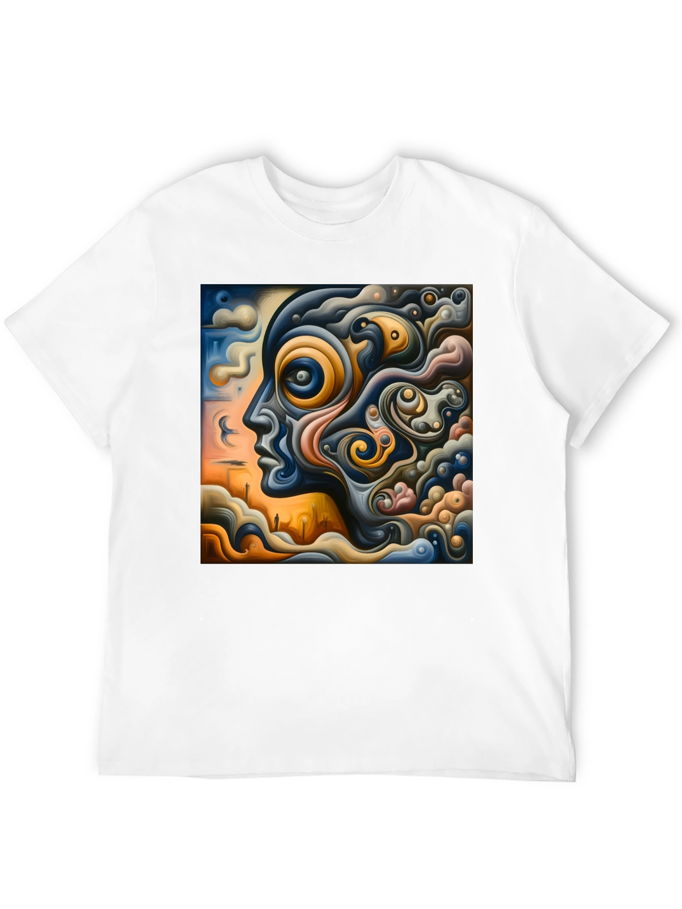 Abstract Mindscape Graphic Tee - Unique Art T-Shirt