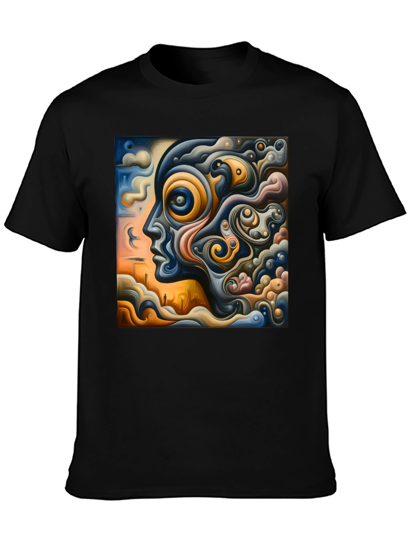 Abstract Mindscape Graphic Tee - Unique Art T-Shirt