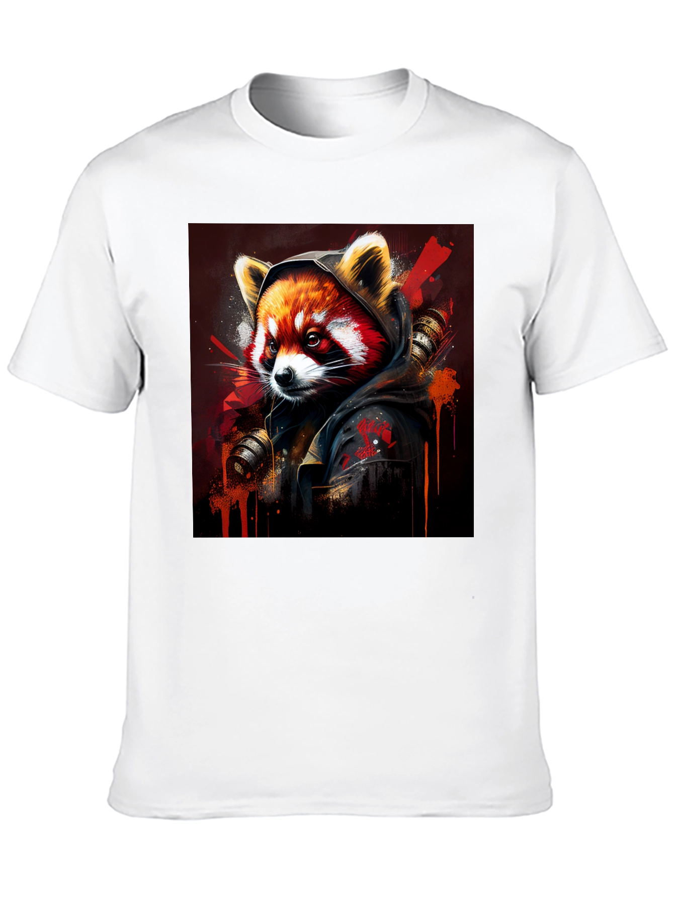 Red Panda Graphic Tee - Urban Style