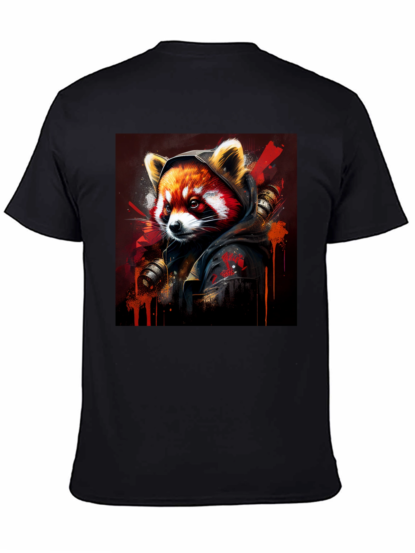 Red Panda Graphic Tee - Urban Style