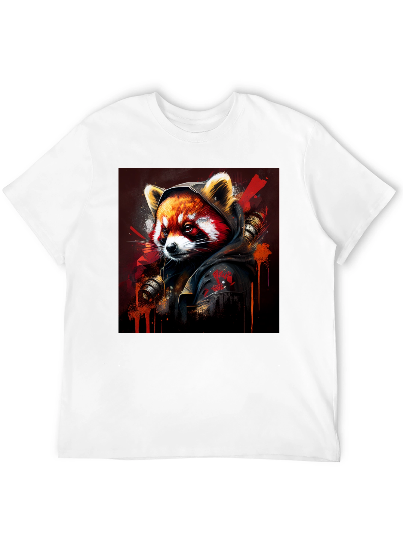 Red Panda Graphic Tee - Urban Style