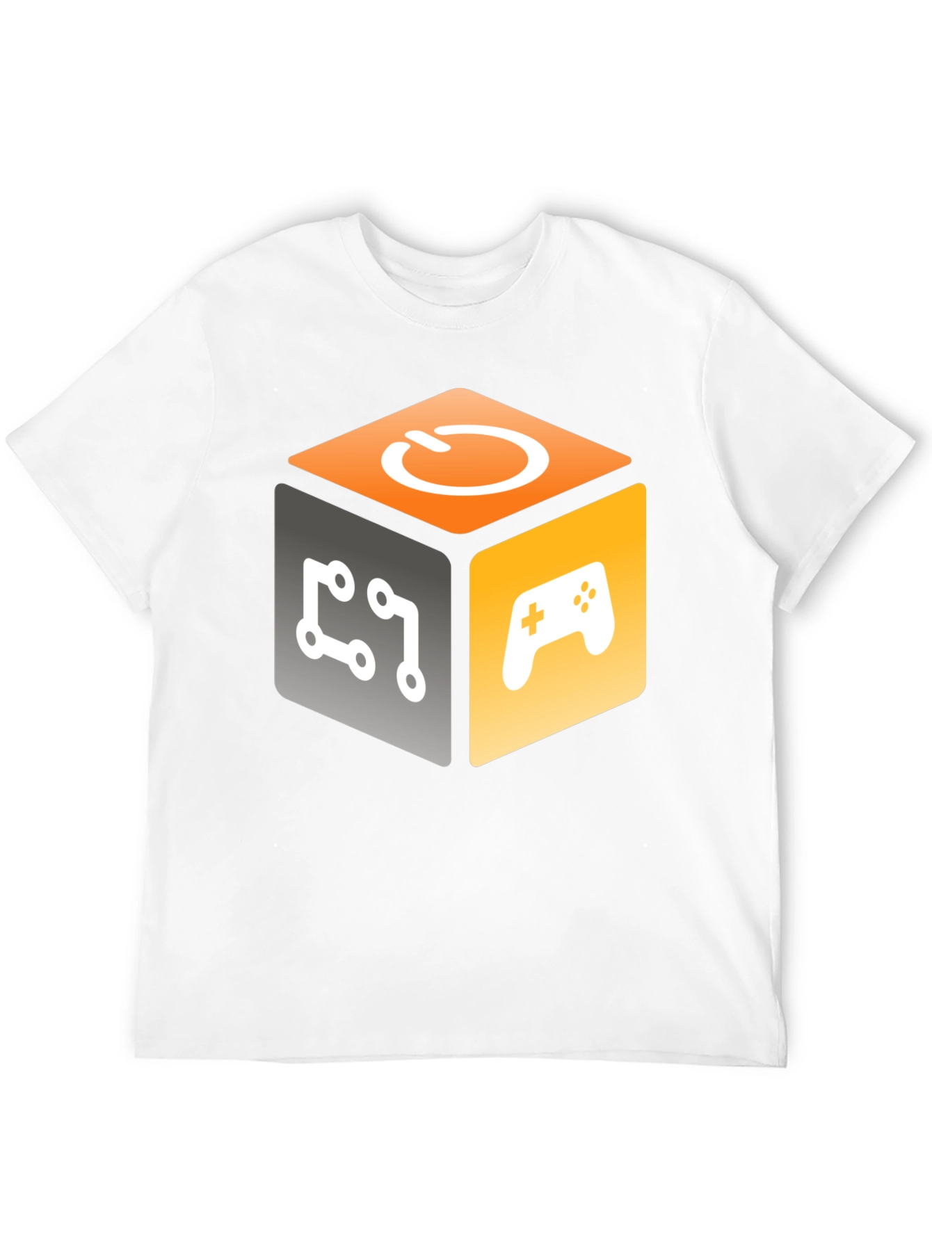 Gamer Cube Graphic T-Shirt - Geeky Style