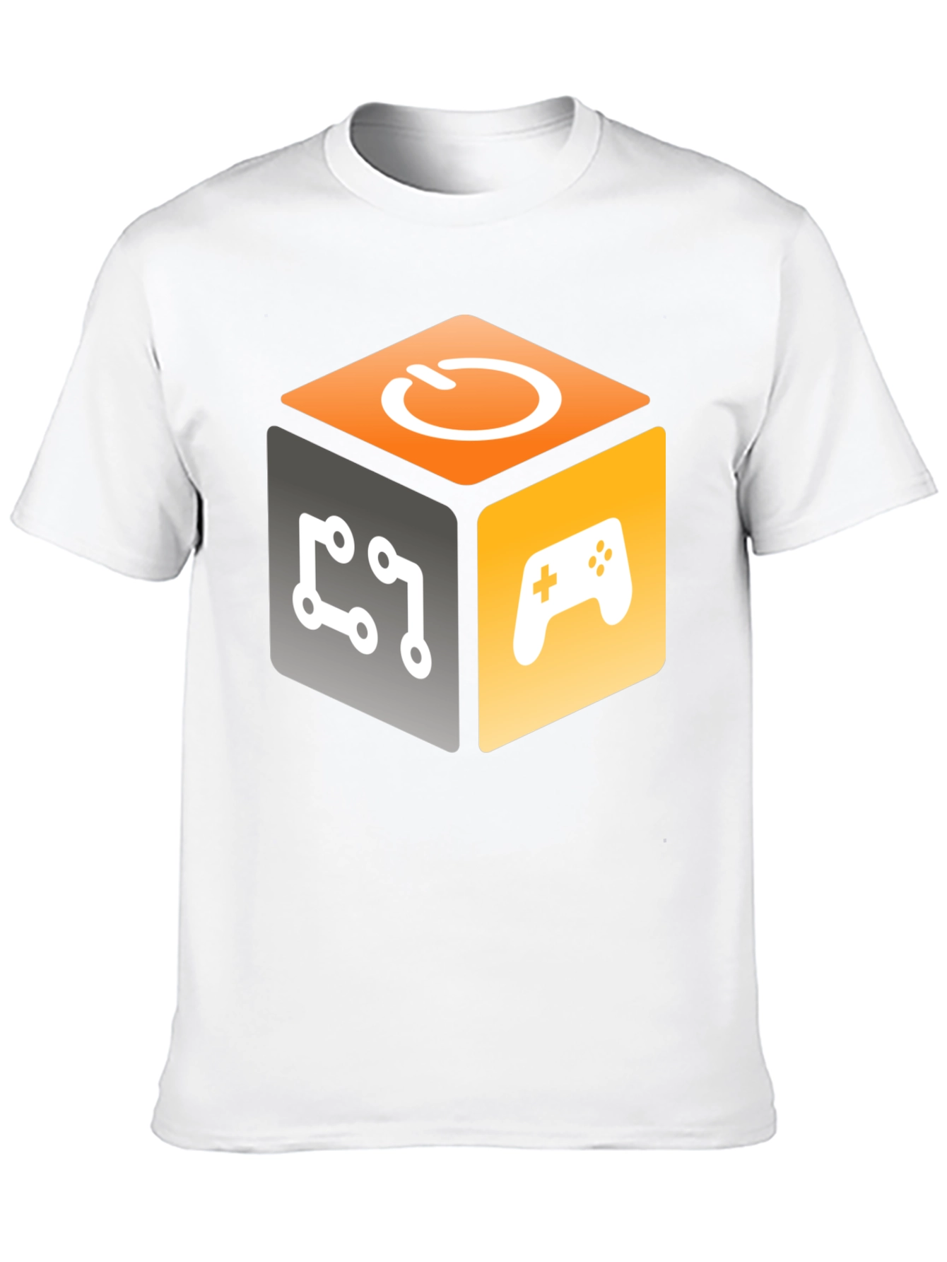 Gamer Cube Graphic T-Shirt - Geeky Style