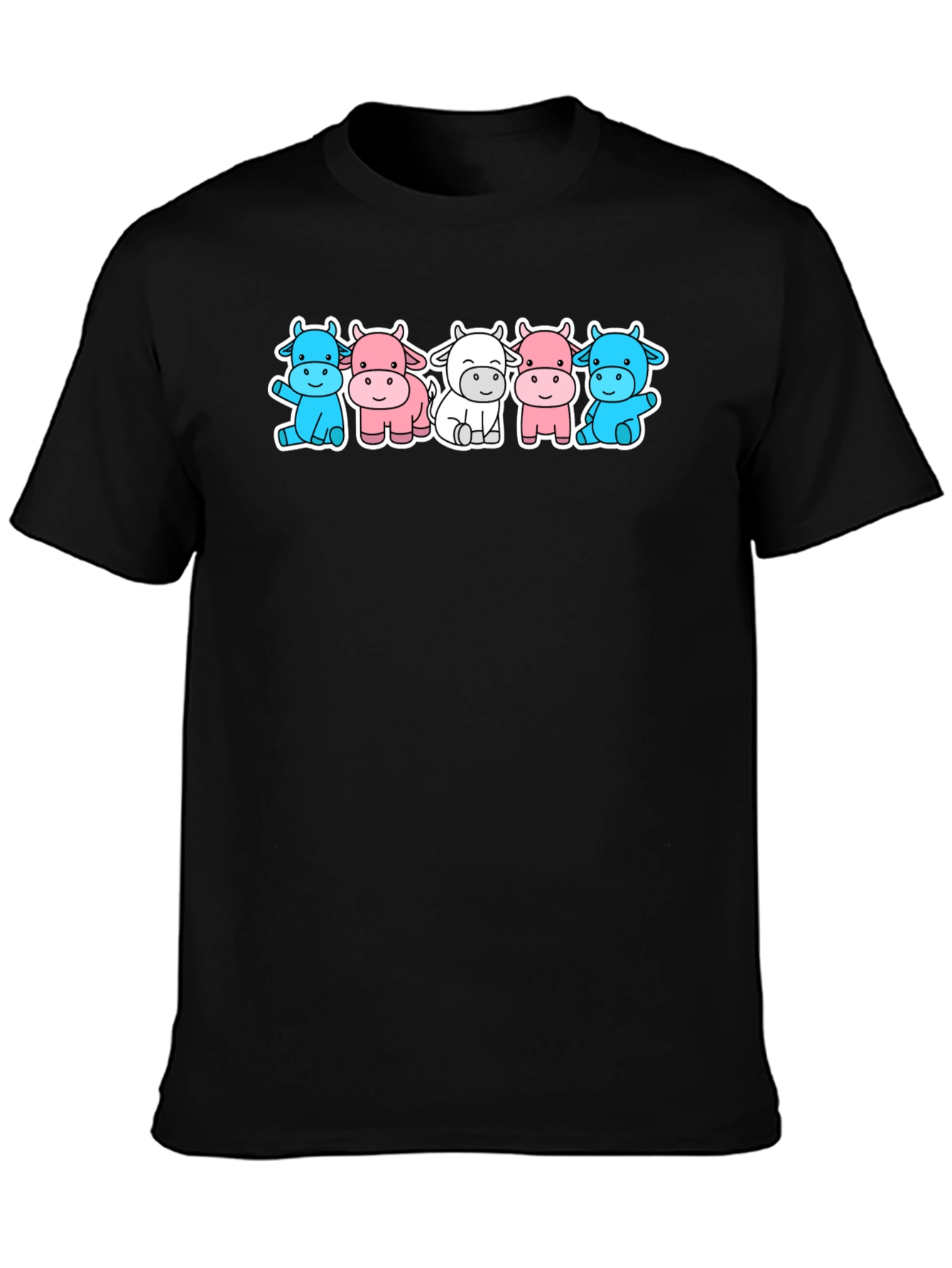 Cute Cow Cartoon Graphic T-Shirt