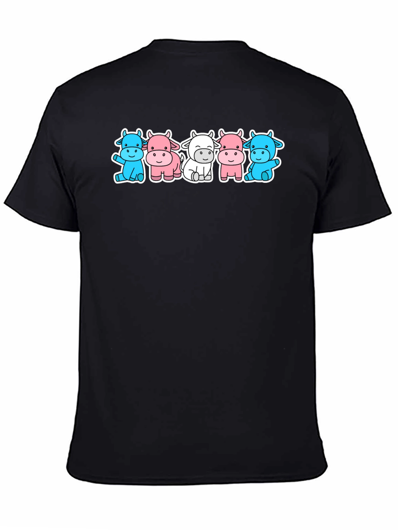 Cute Cow Cartoon Graphic T-Shirt