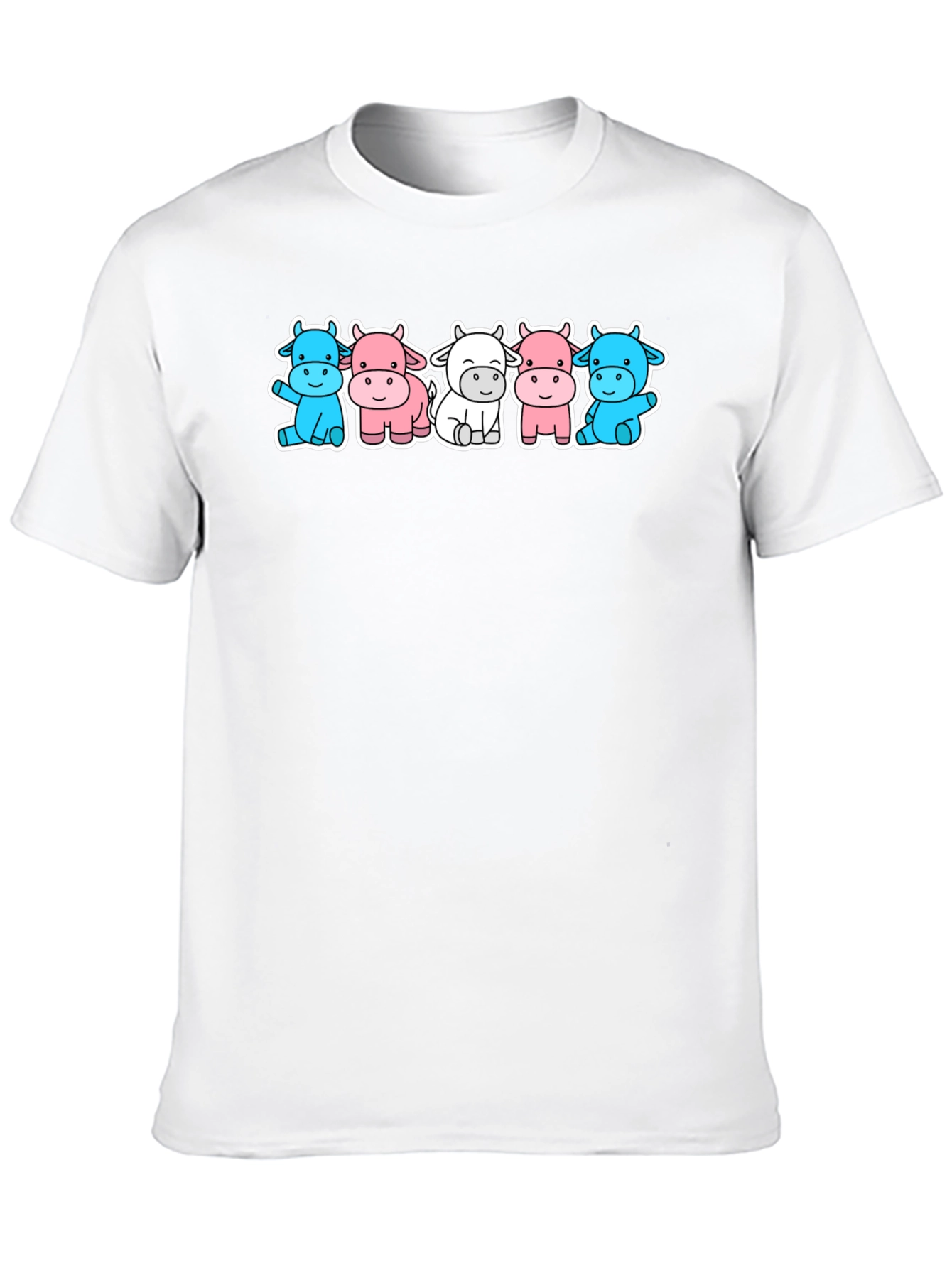 Cute Cow Cartoon Graphic T-Shirt