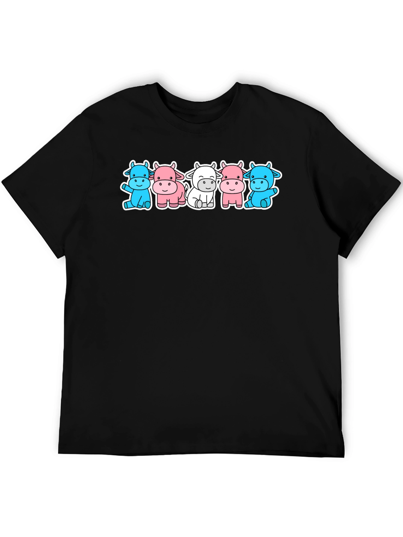 Cute Cow Cartoon Graphic T-Shirt