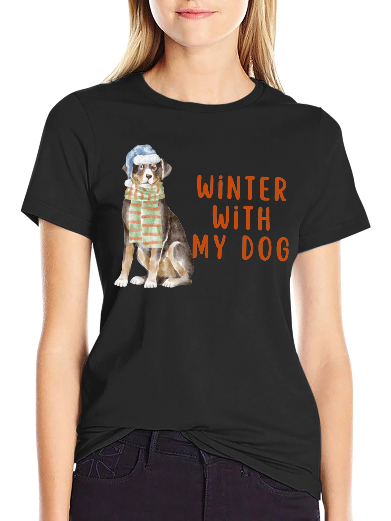 Winter With My Dog Graphic Tee