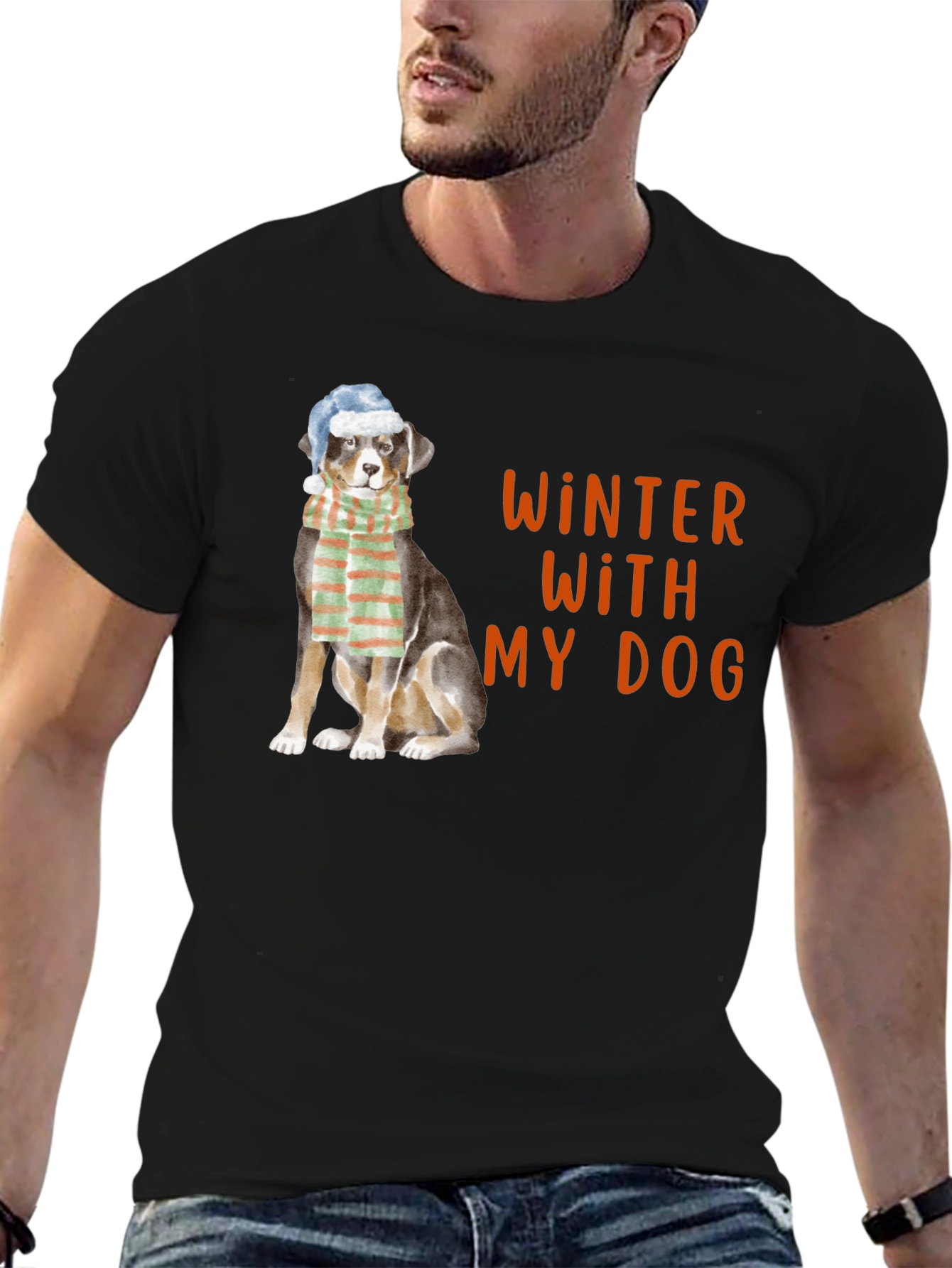 Winter With My Dog Graphic Tee