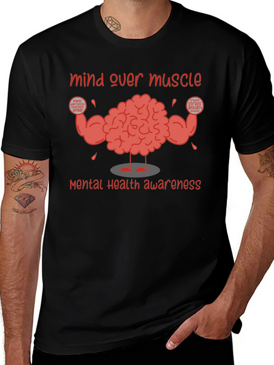 Mind Over Muscle Mental Health Awareness T-Shirt