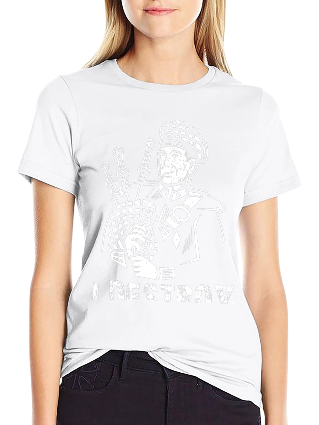 Bagpipe T-Shirt - I Destroy Funny Scottish Gift