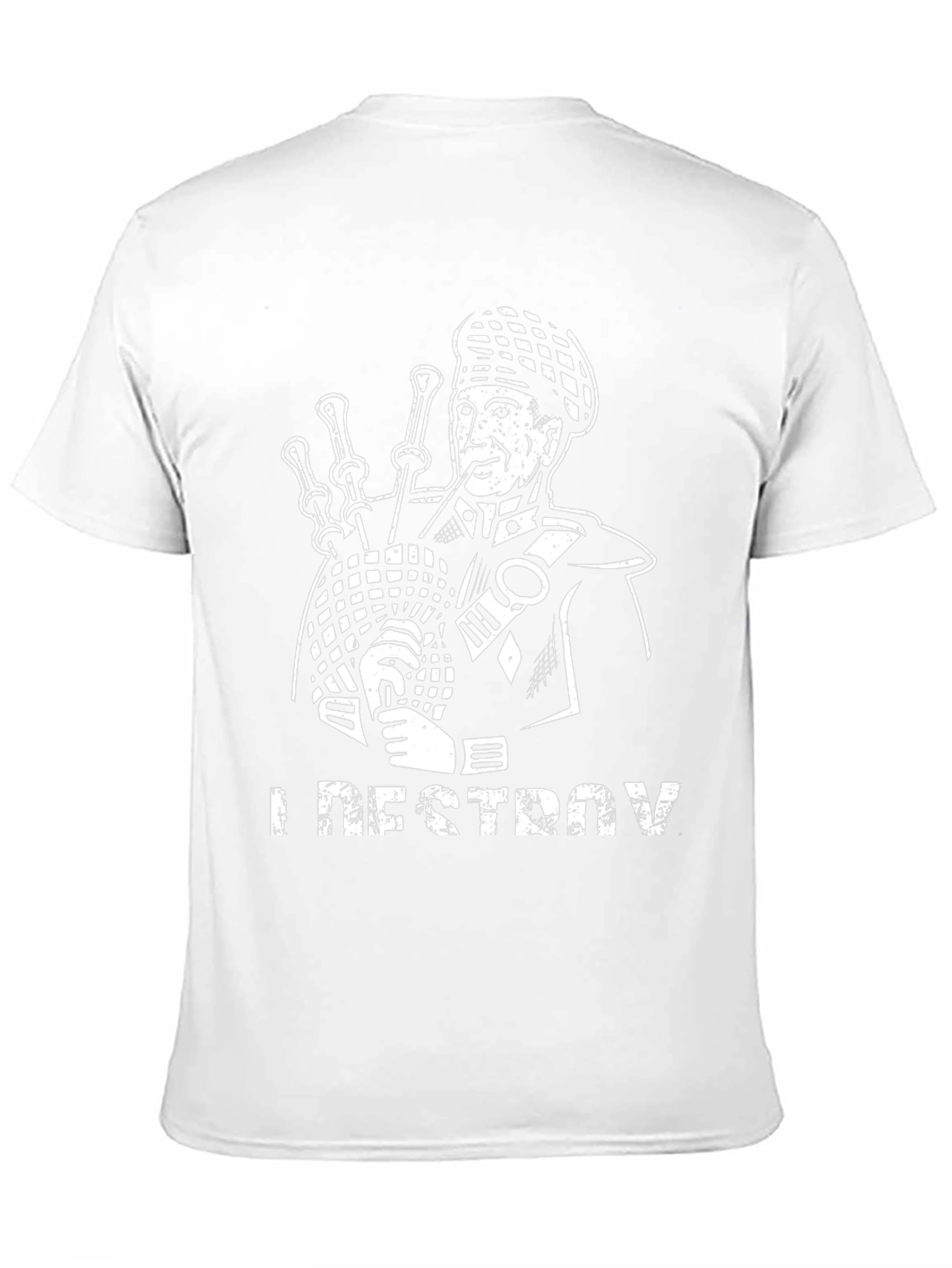 Bagpipe T-Shirt - I Destroy Funny Scottish Gift