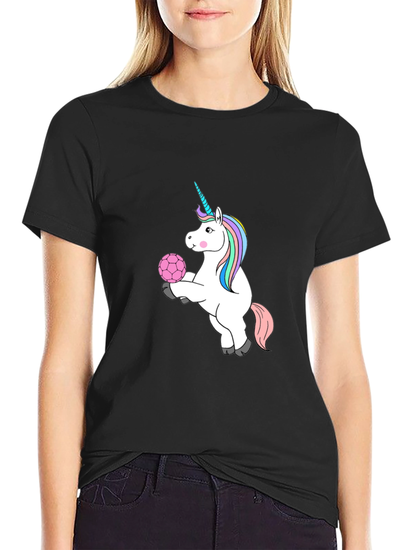 Unicorn Handball Graphic Tee