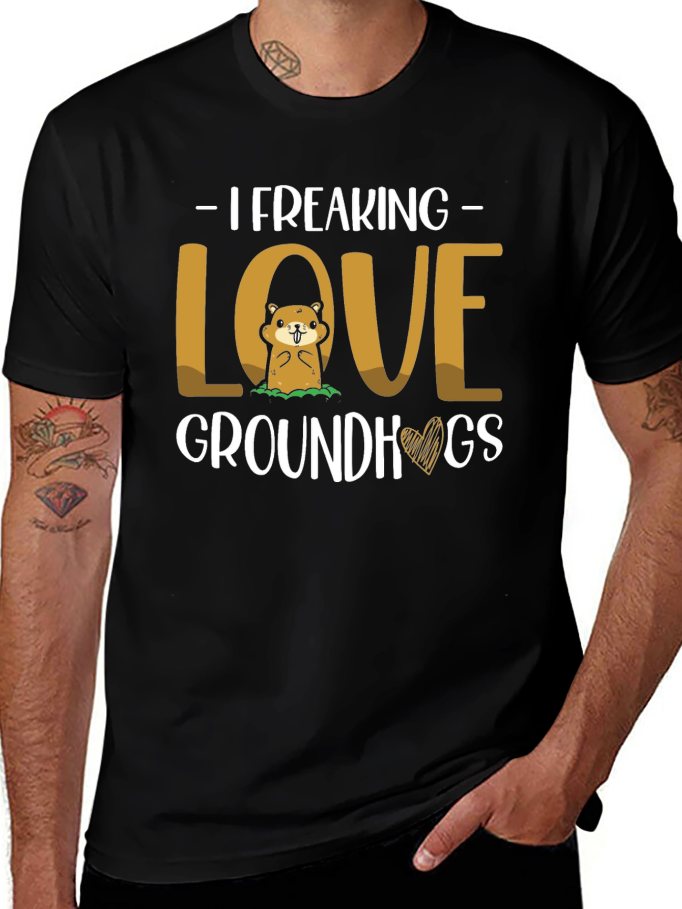 I Freaking Love Groundhogs Graphic Tee