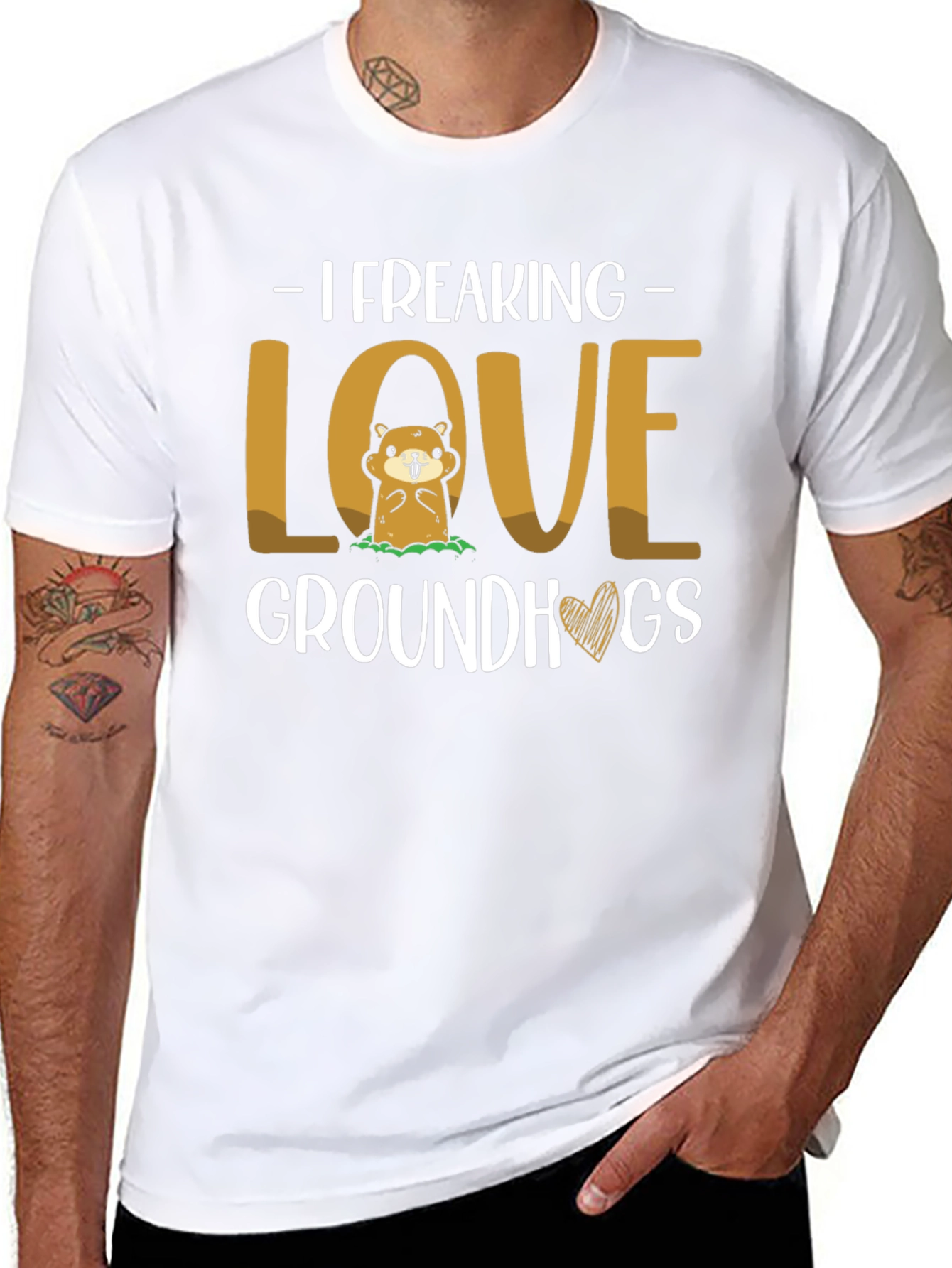 I Freaking Love Groundhogs Graphic Tee