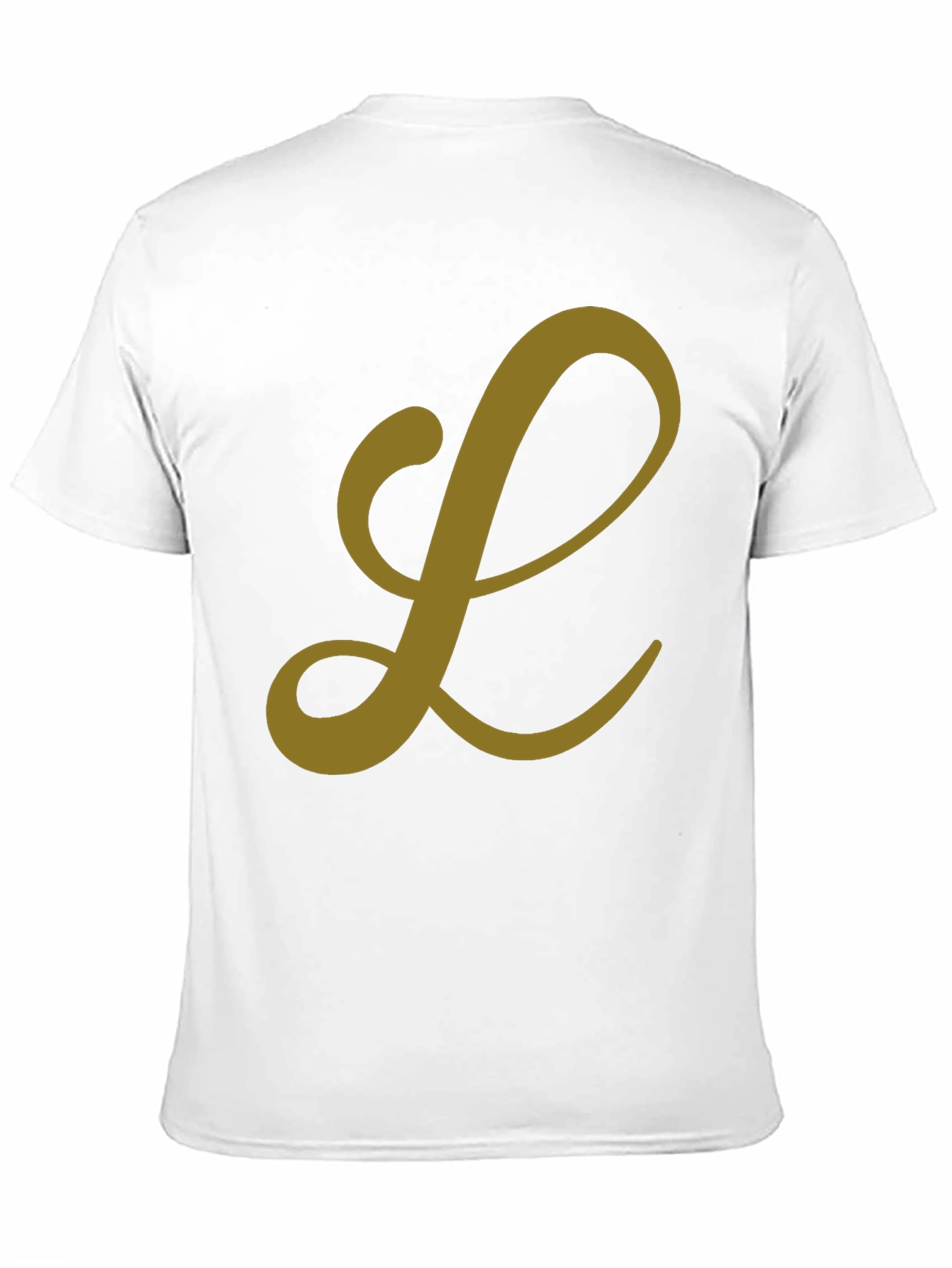 Letter L Graphic Tee - Black