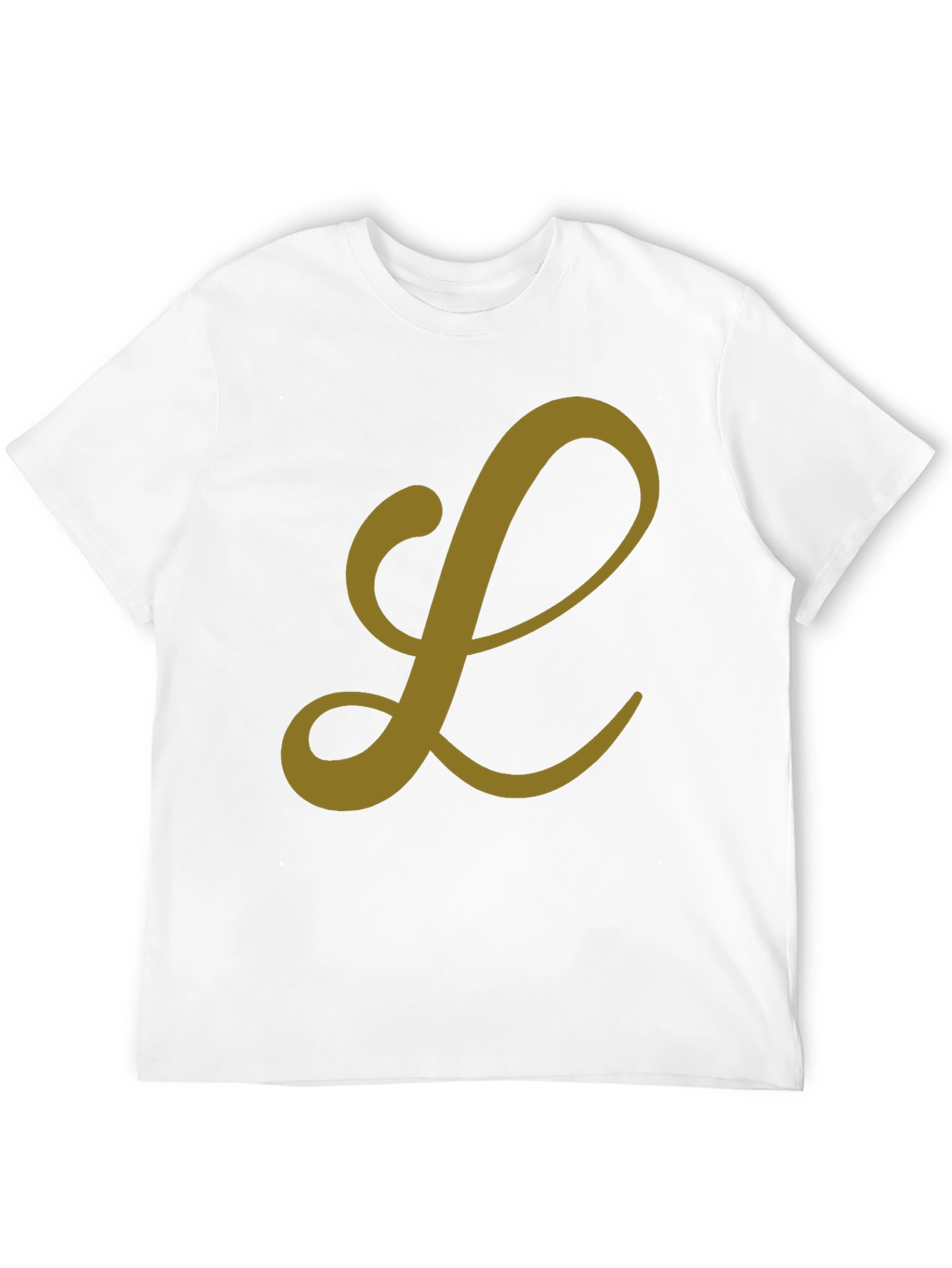 Letter L Graphic Tee - Black