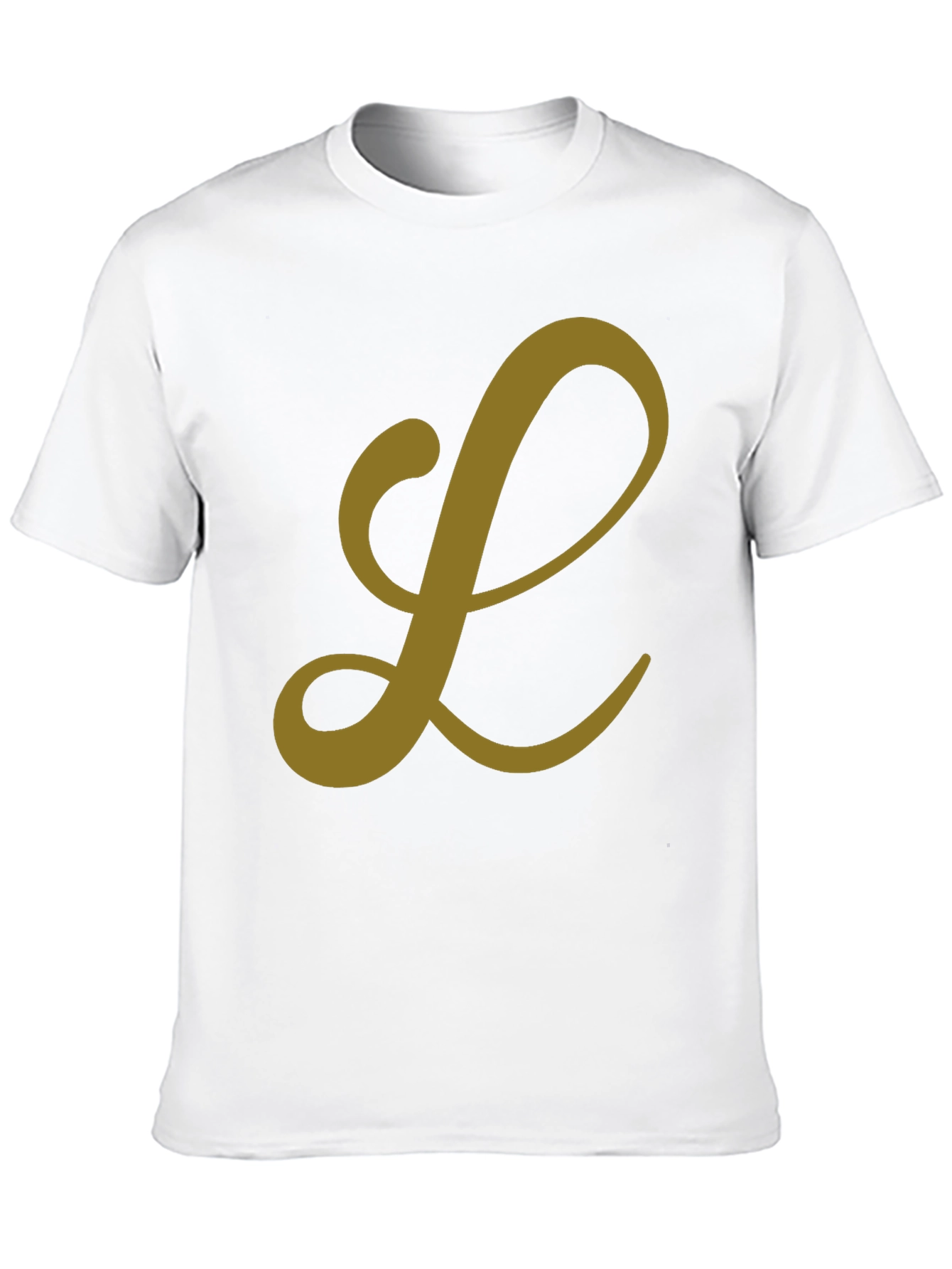 Letter L Graphic Tee - Black