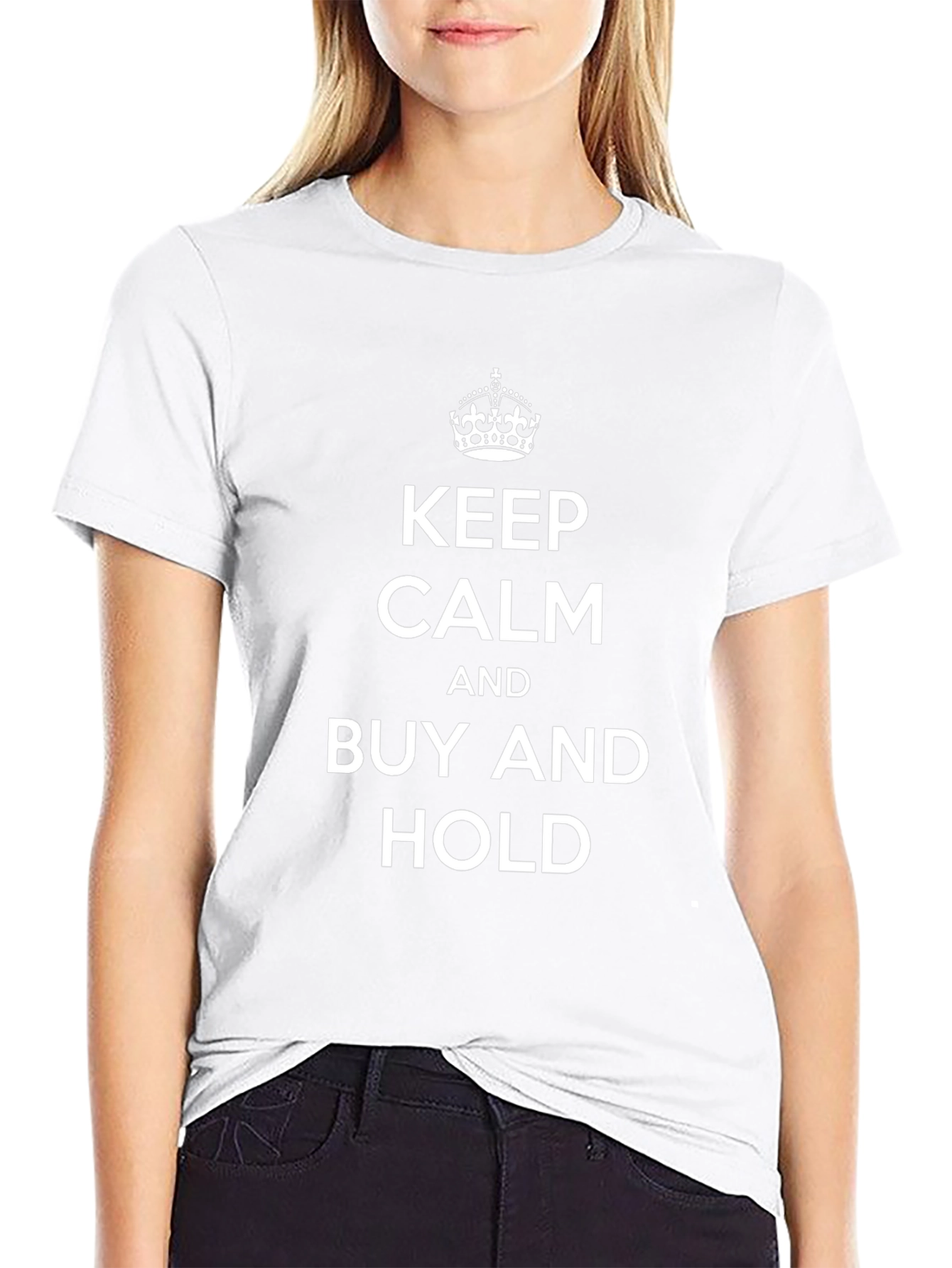 Keep Calm & Buy and Hold T-Shirt - Black