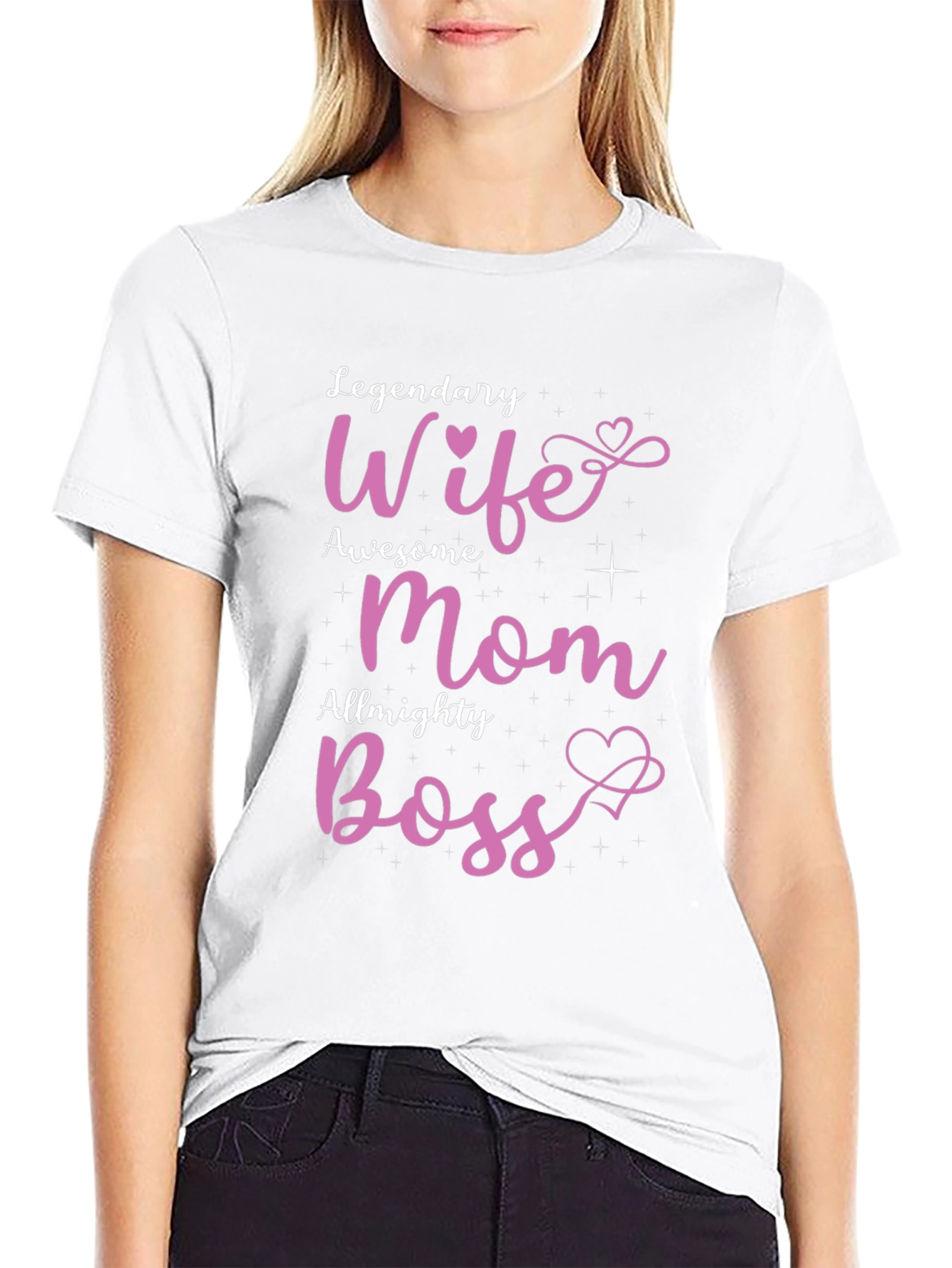Legendary Wife Awesome Mom Almighty Boss T-Shirt