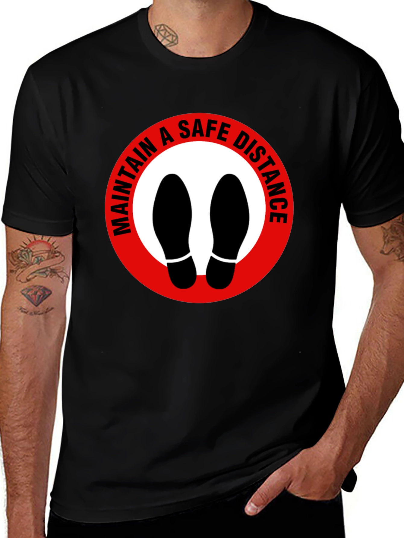 Maintain Safe Distance Graphic Tee