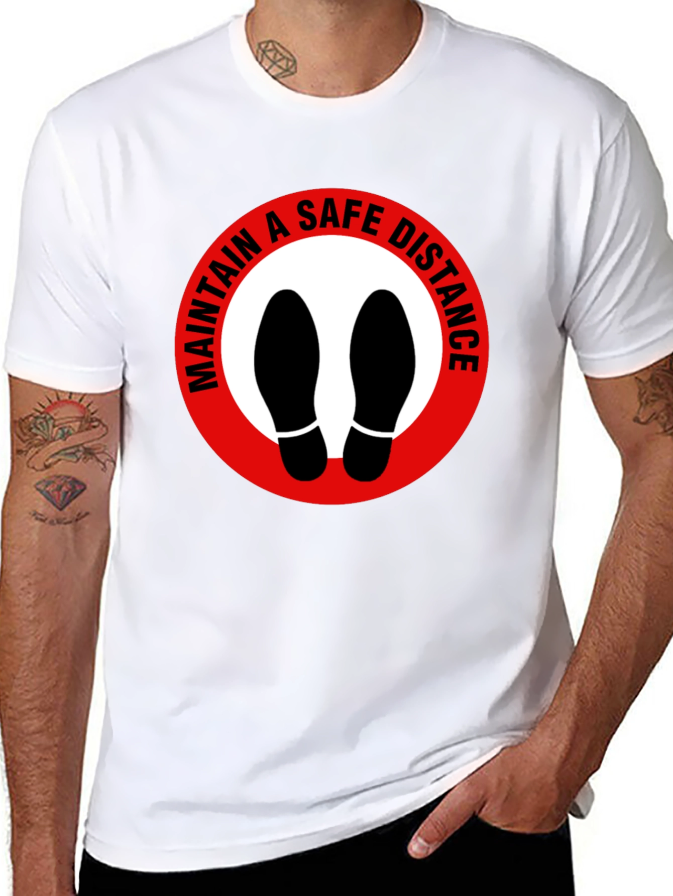 Maintain Safe Distance Graphic Tee