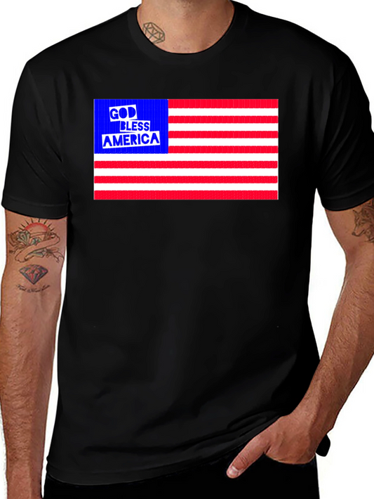 God Bless America Patriotic Graphic Tee