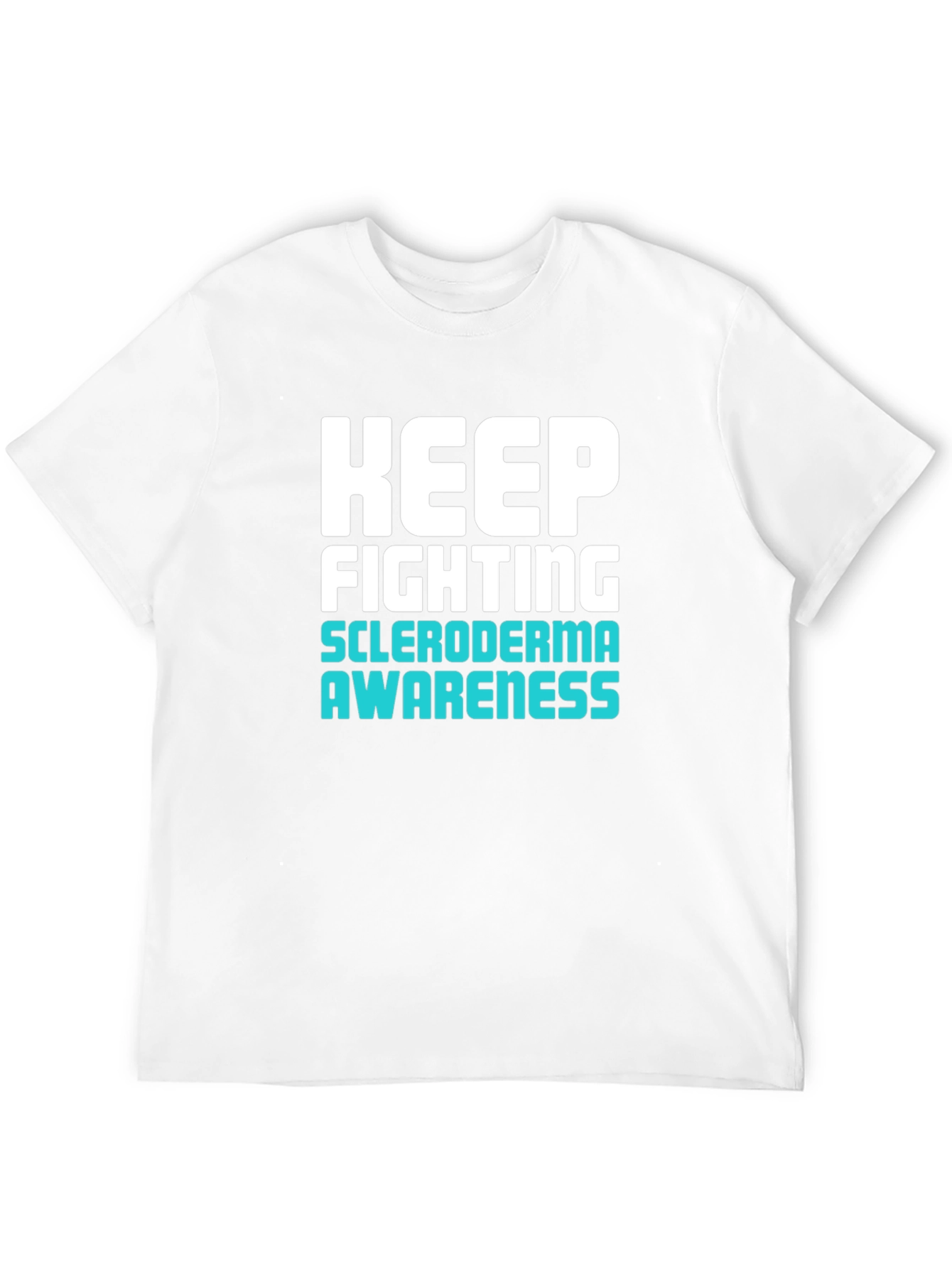 Keep Fighting Scleroderma Awareness Black T-Shirt