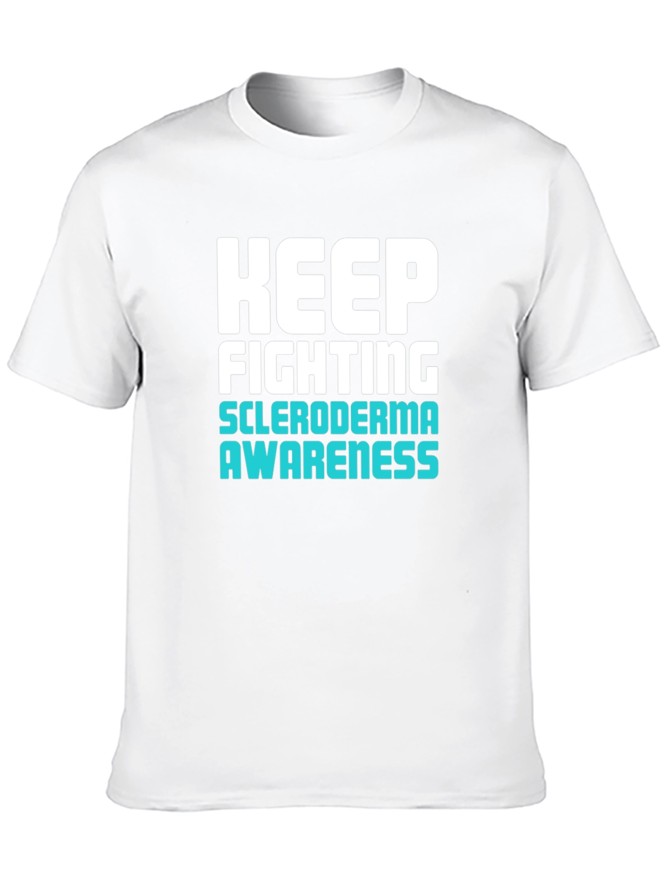 Keep Fighting Scleroderma Awareness Black T-Shirt