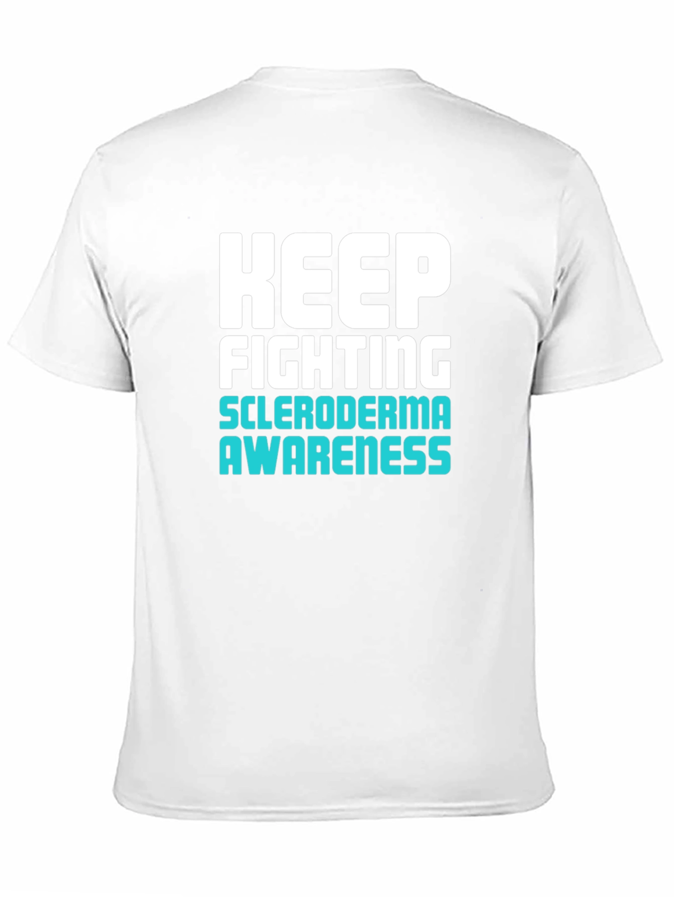 Keep Fighting Scleroderma Awareness Black T-Shirt