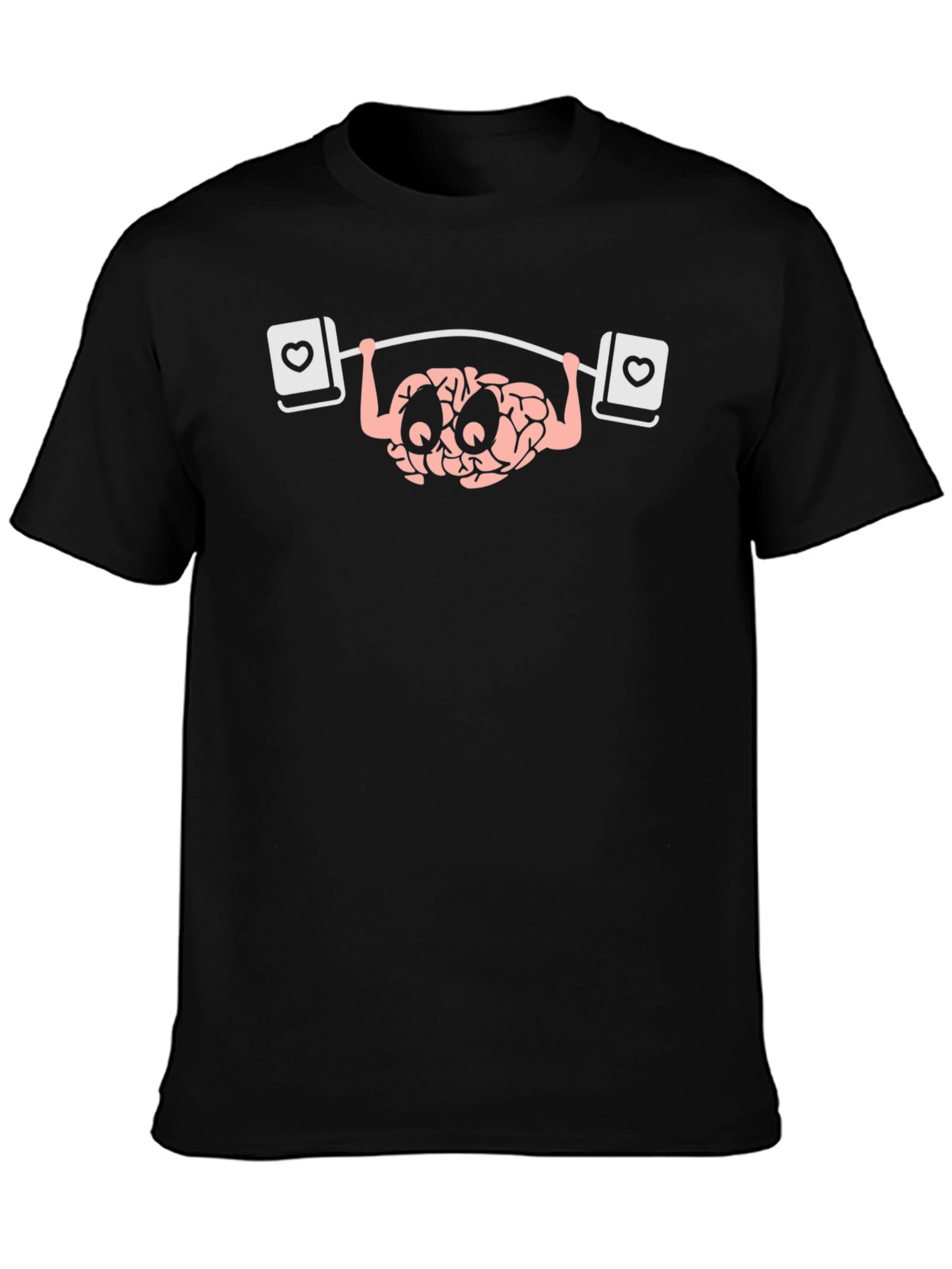 Brain Powerlifting Black Graphic Tee