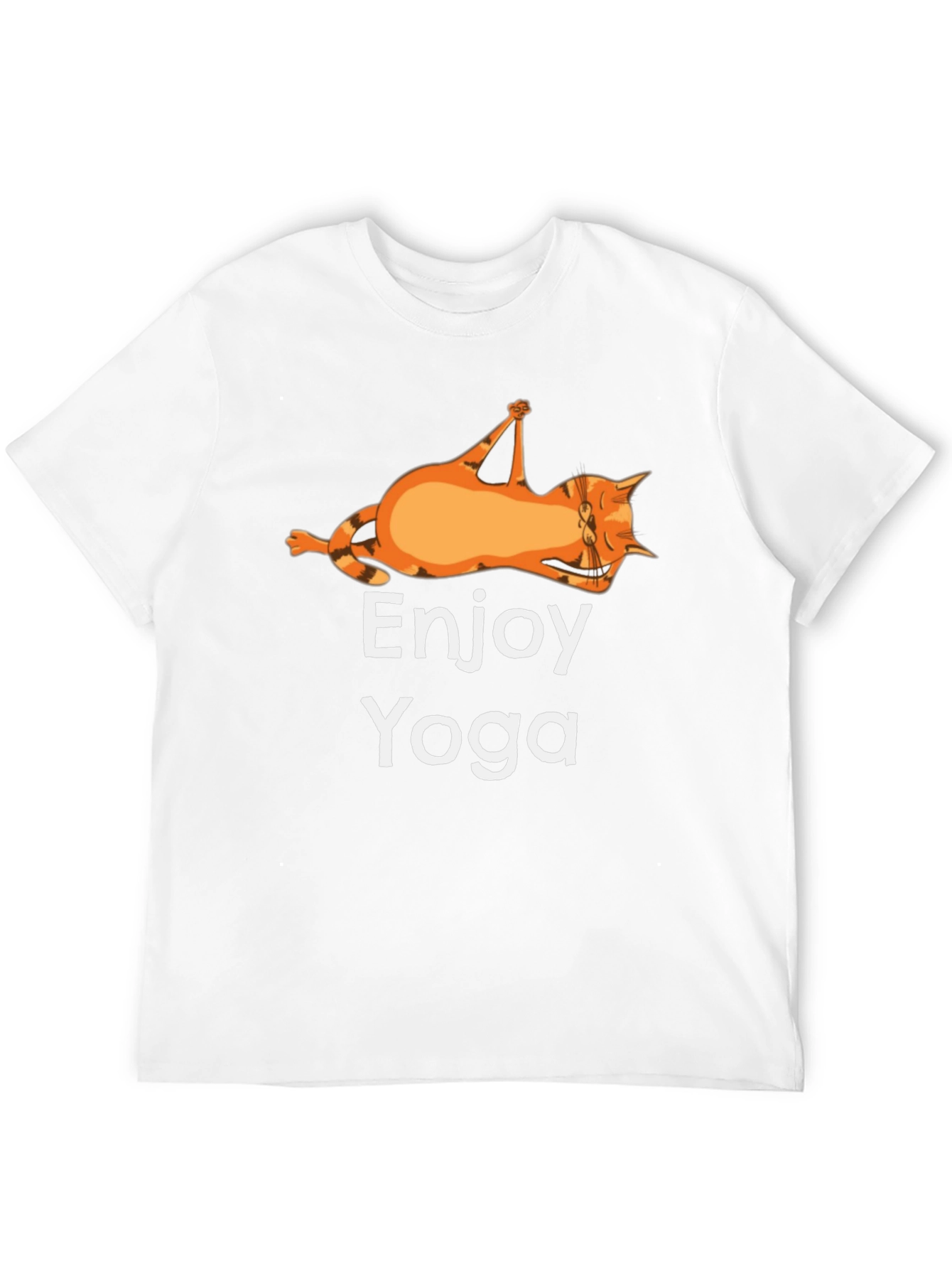 Enjoy Yoga Cat T-Shirt Funny Graphic Tee
