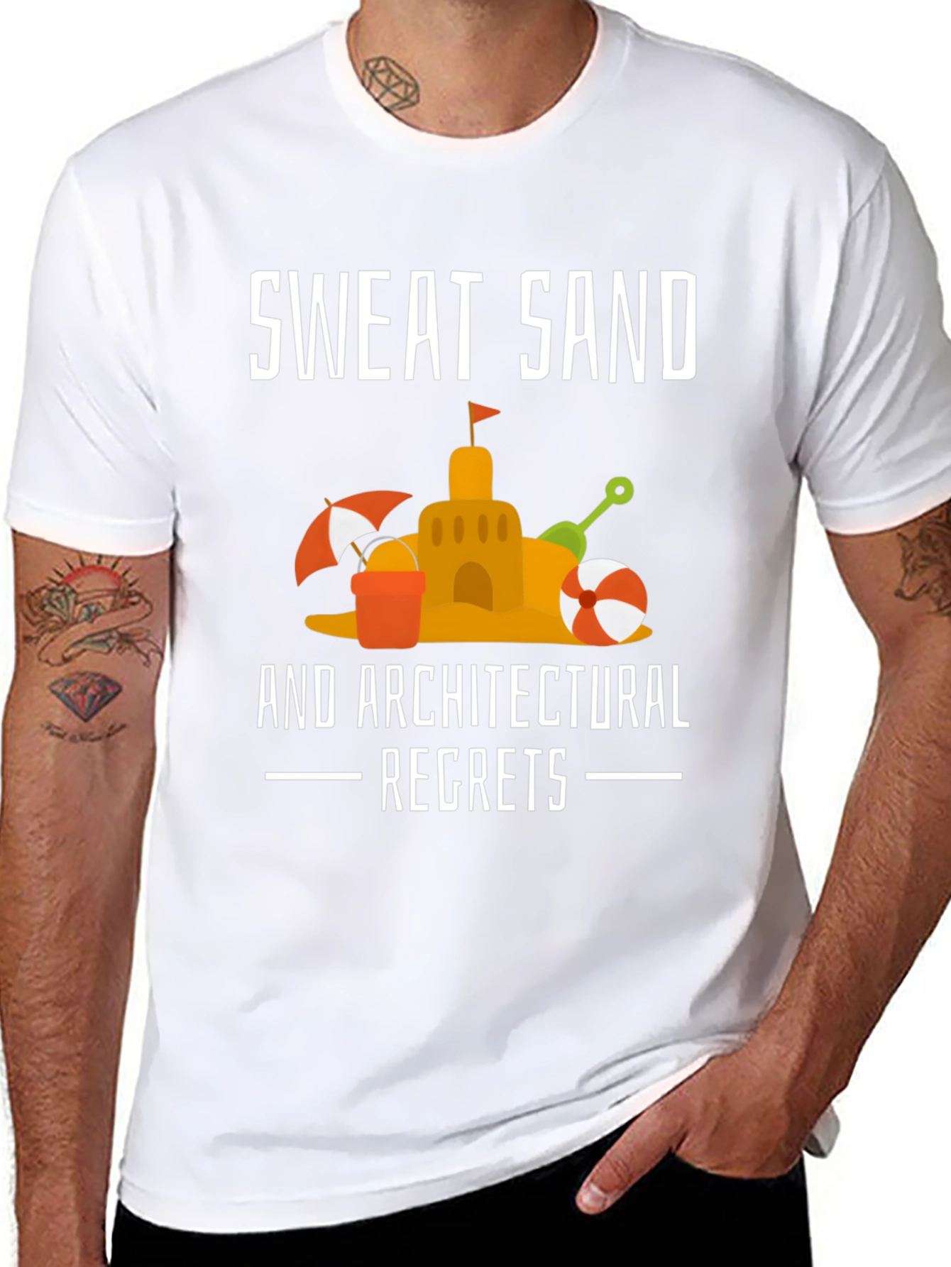 Sweat Sand Architectural Regrets Graphic T-Shirt
