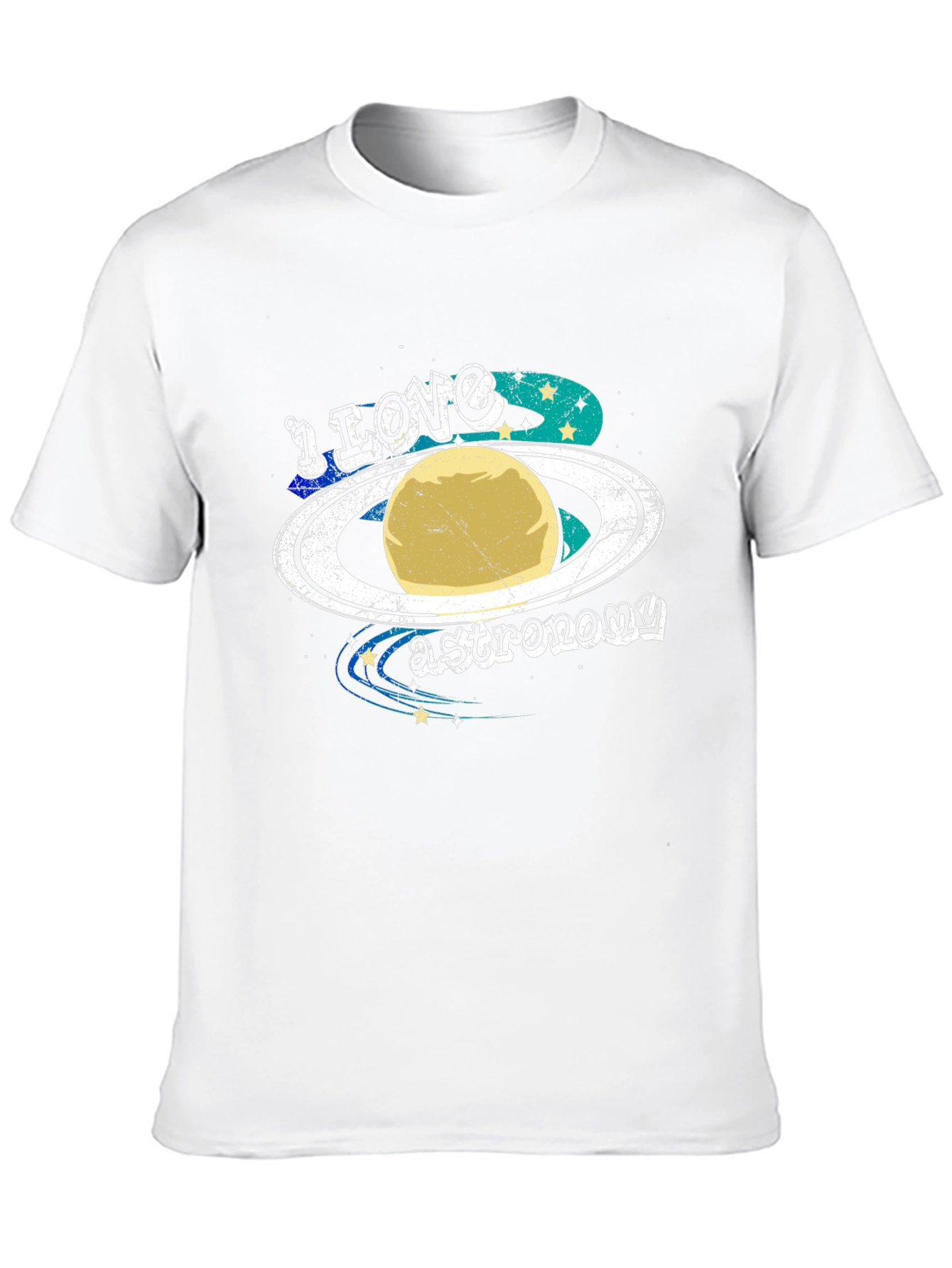 I Love Astronomy T-Shirt - Planet Saturn Graphic Tee