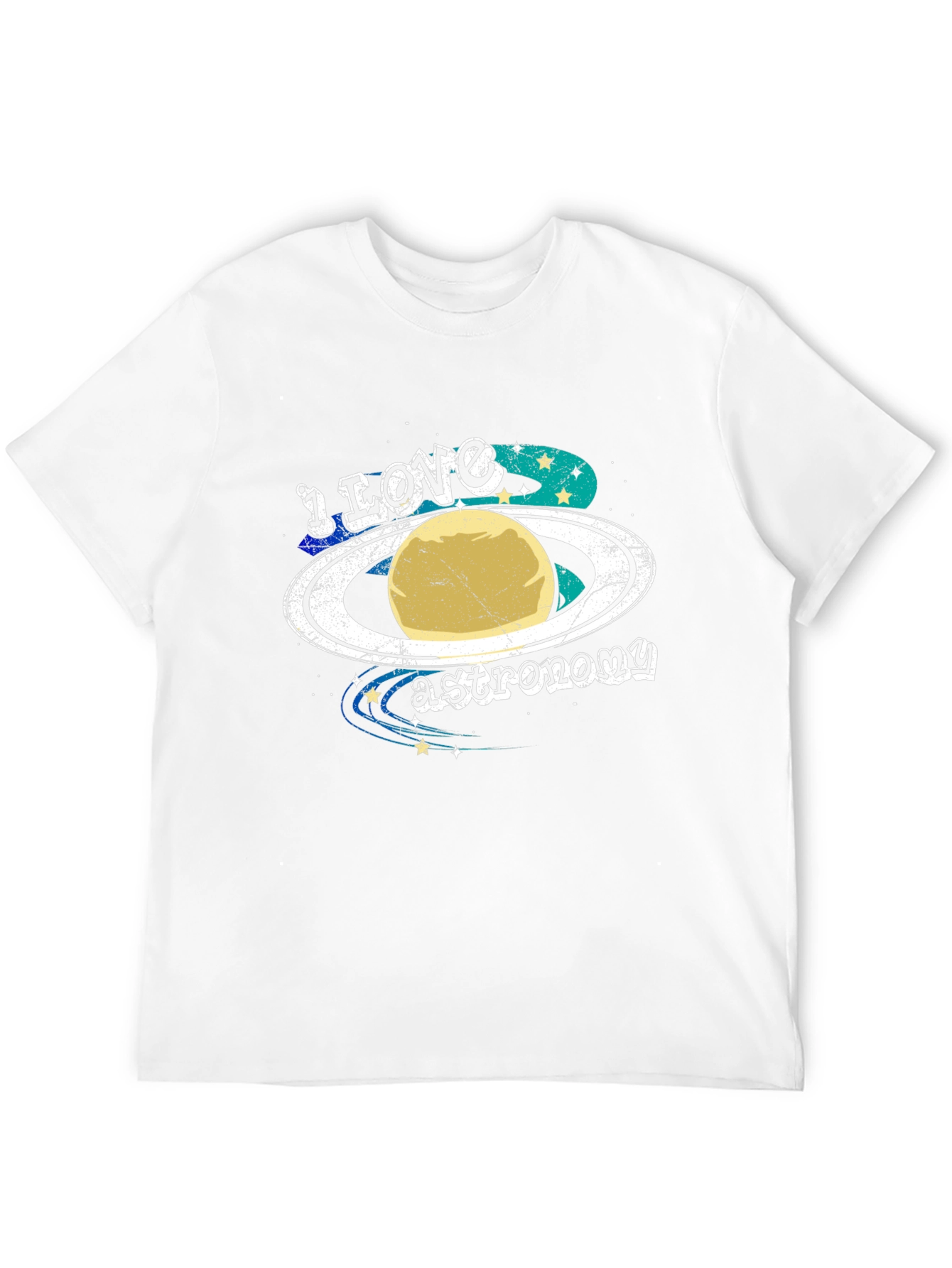 I Love Astronomy T-Shirt - Planet Saturn Graphic Tee