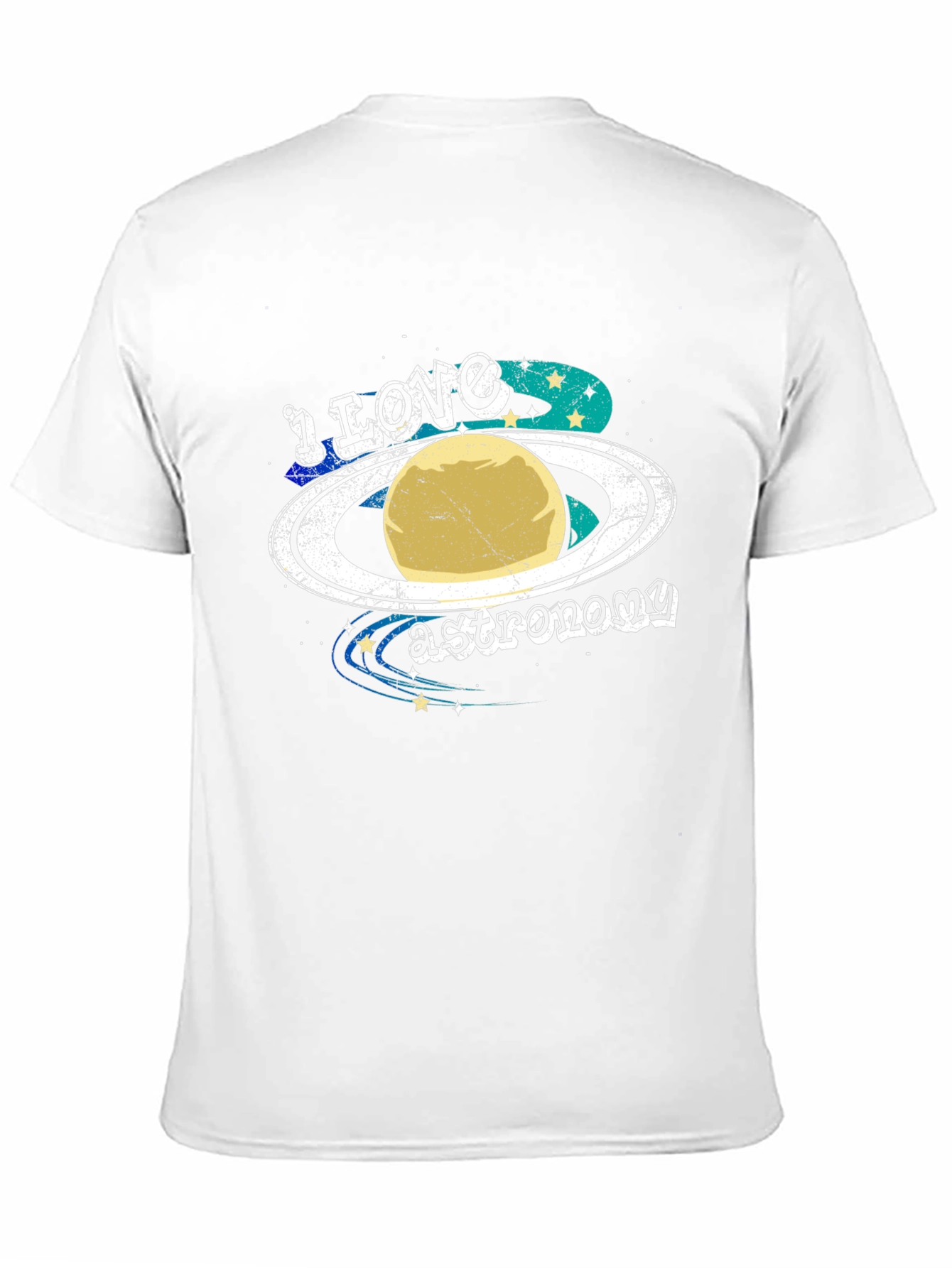 I Love Astronomy T-Shirt - Planet Saturn Graphic Tee