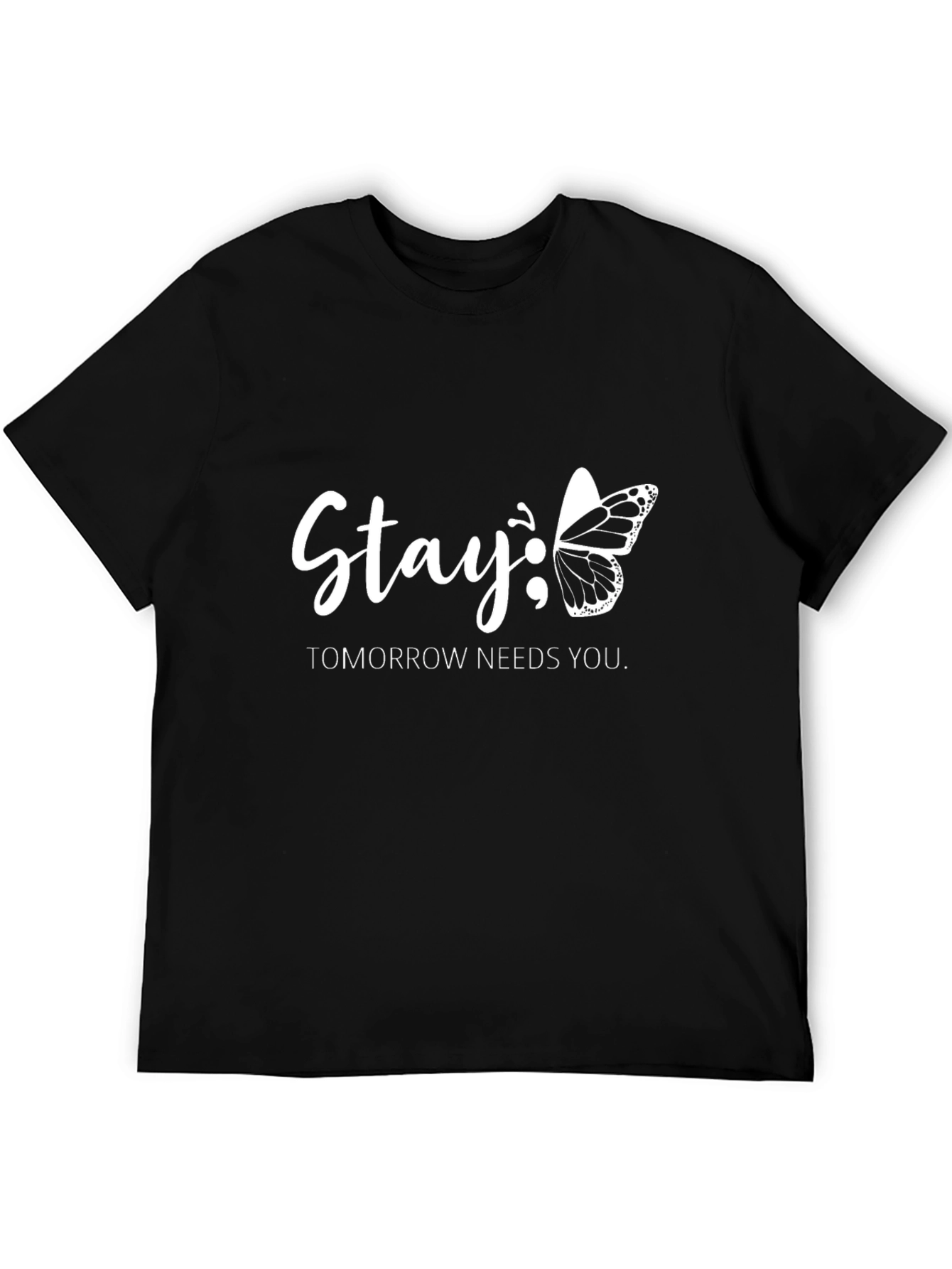 Stay; Butterfly Graphic Tee - Tomorrow Needs You