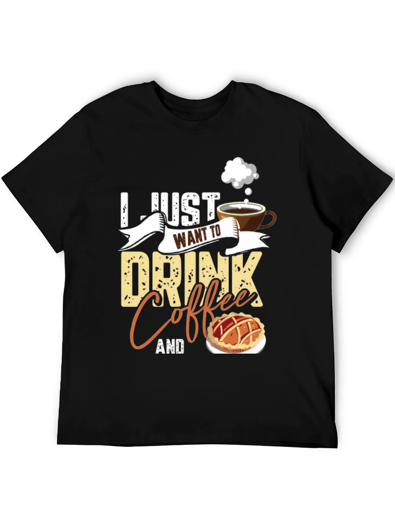 Coffee and Pie Black T-Shirt