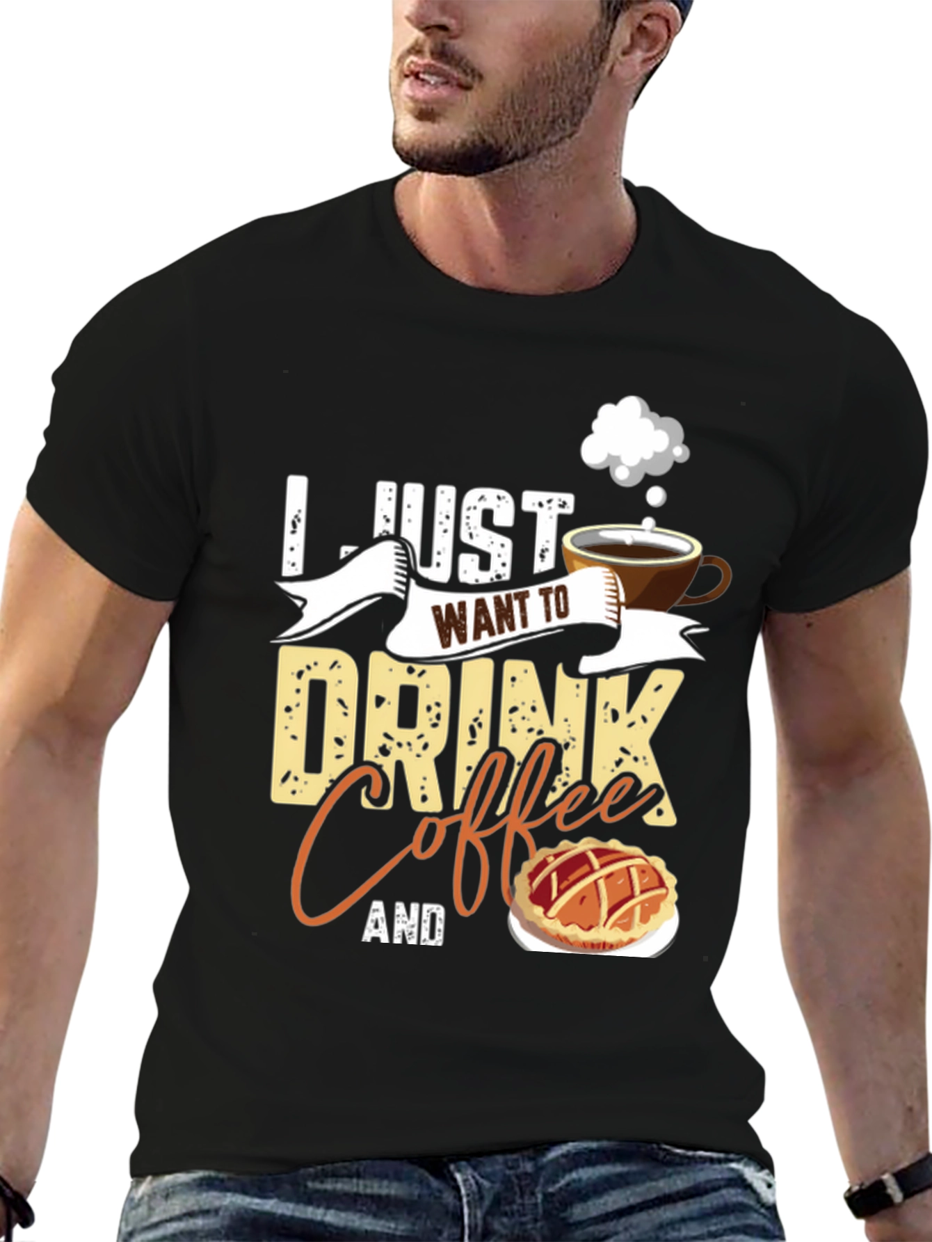 Coffee and Pie Black T-Shirt