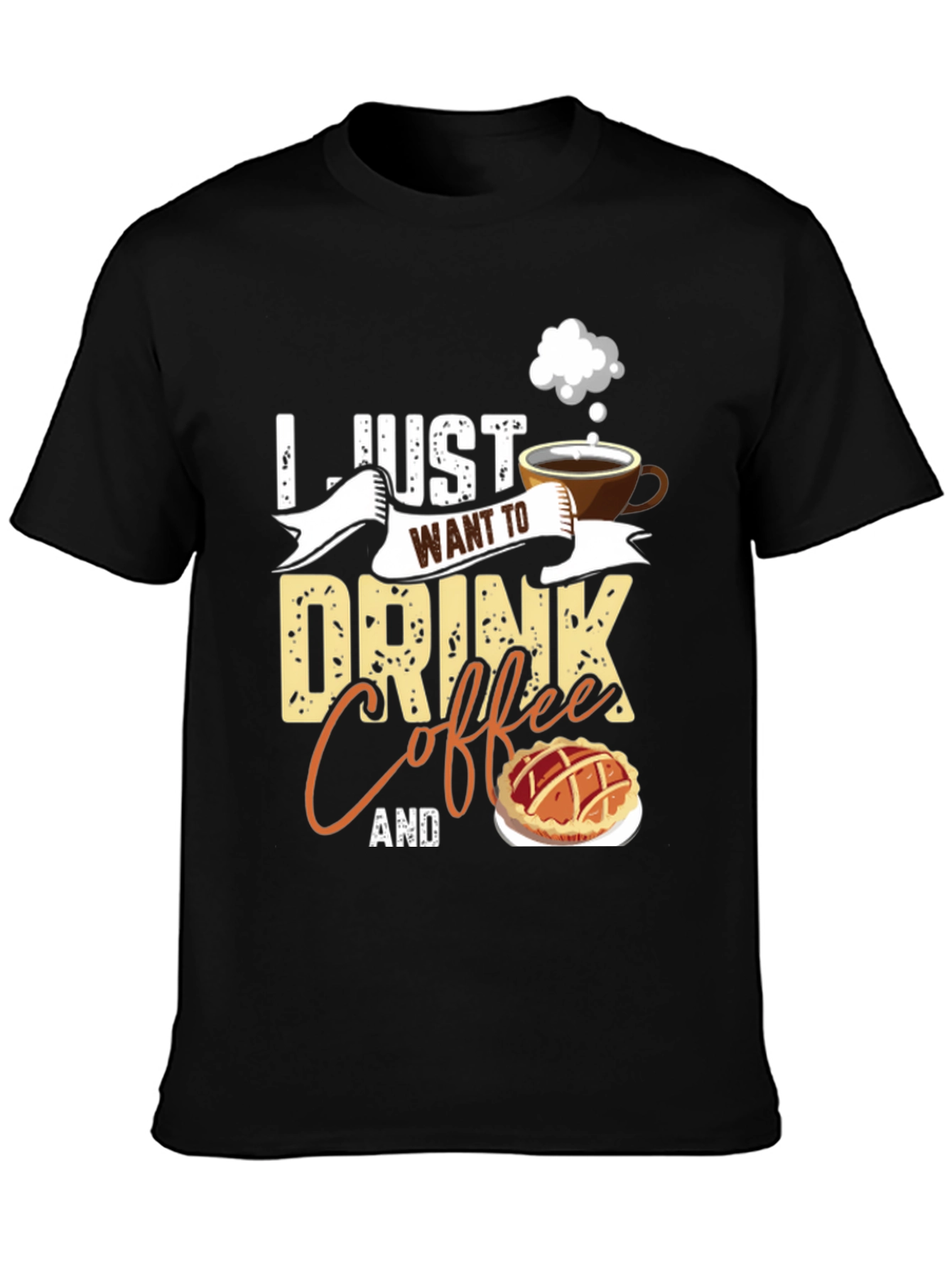 Coffee and Pie Black T-Shirt